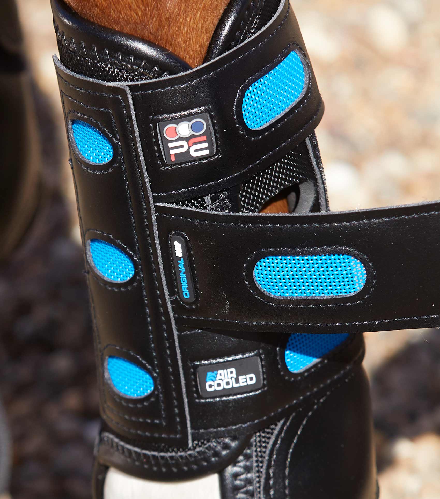 Air Cooled Original Eventing Boots Black Front - Image 3