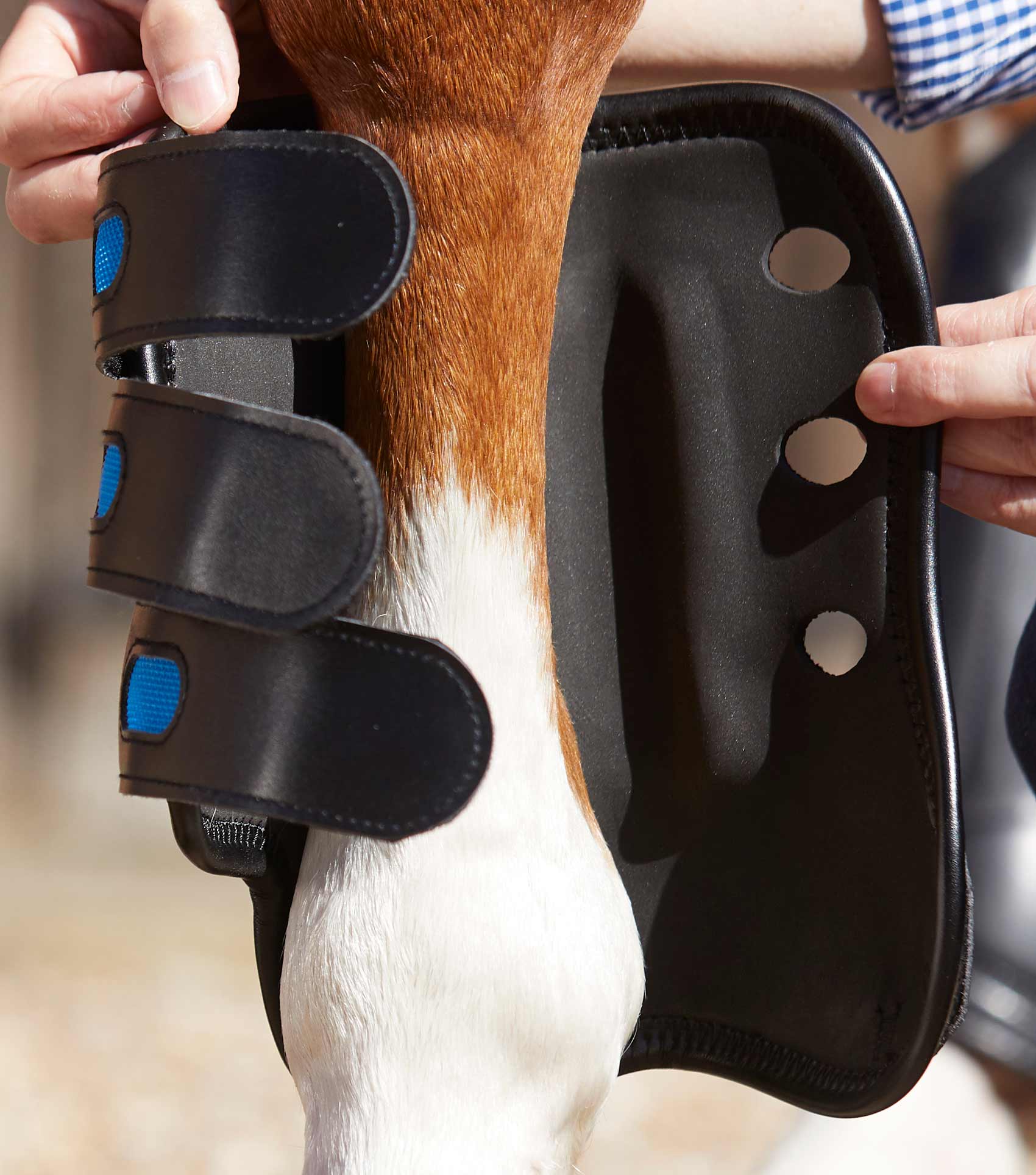 Air Cooled Original Eventing Boots Black Front - Image 4