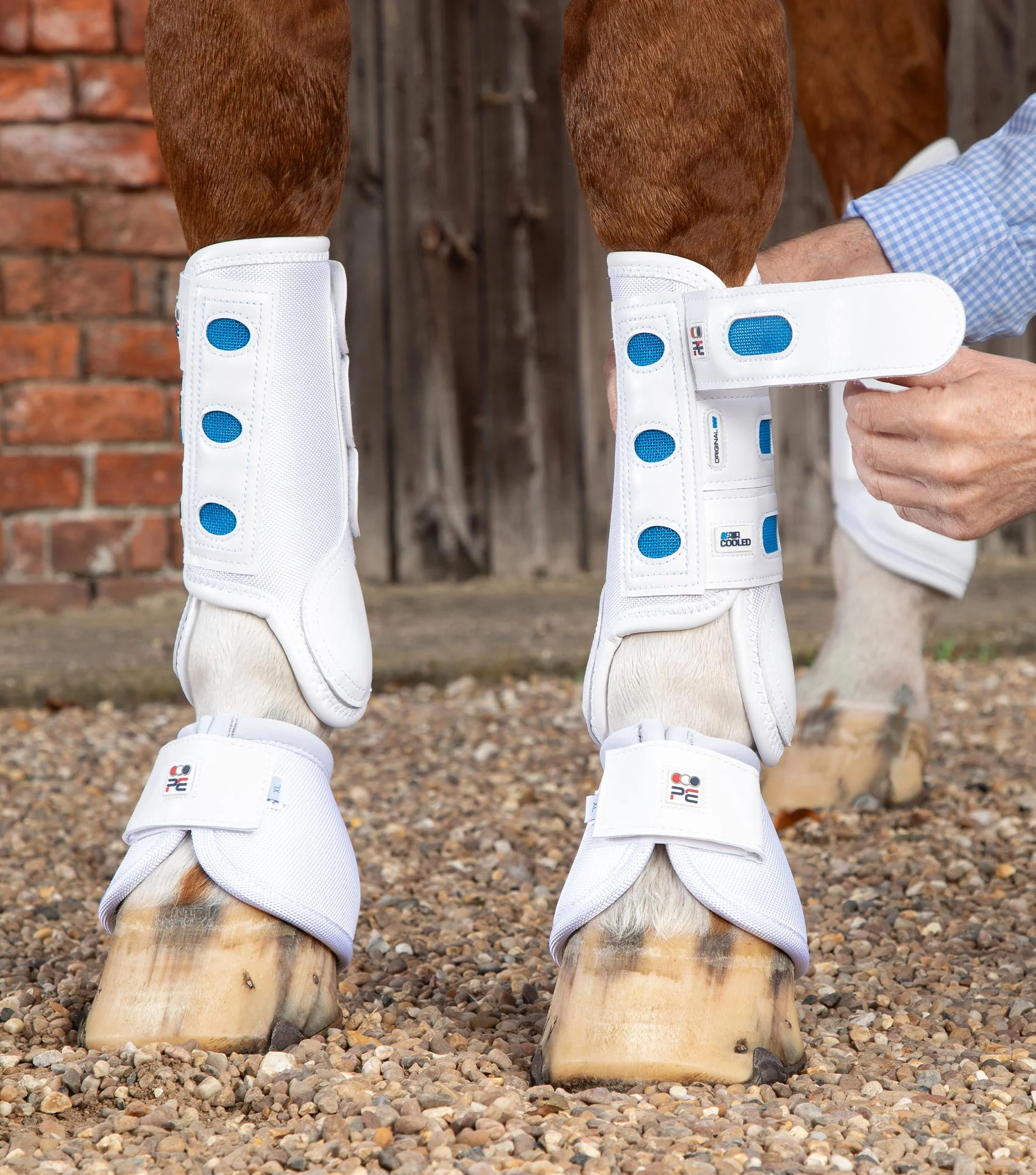 Air Cooled Original Eventing Boots White Front - Image 3