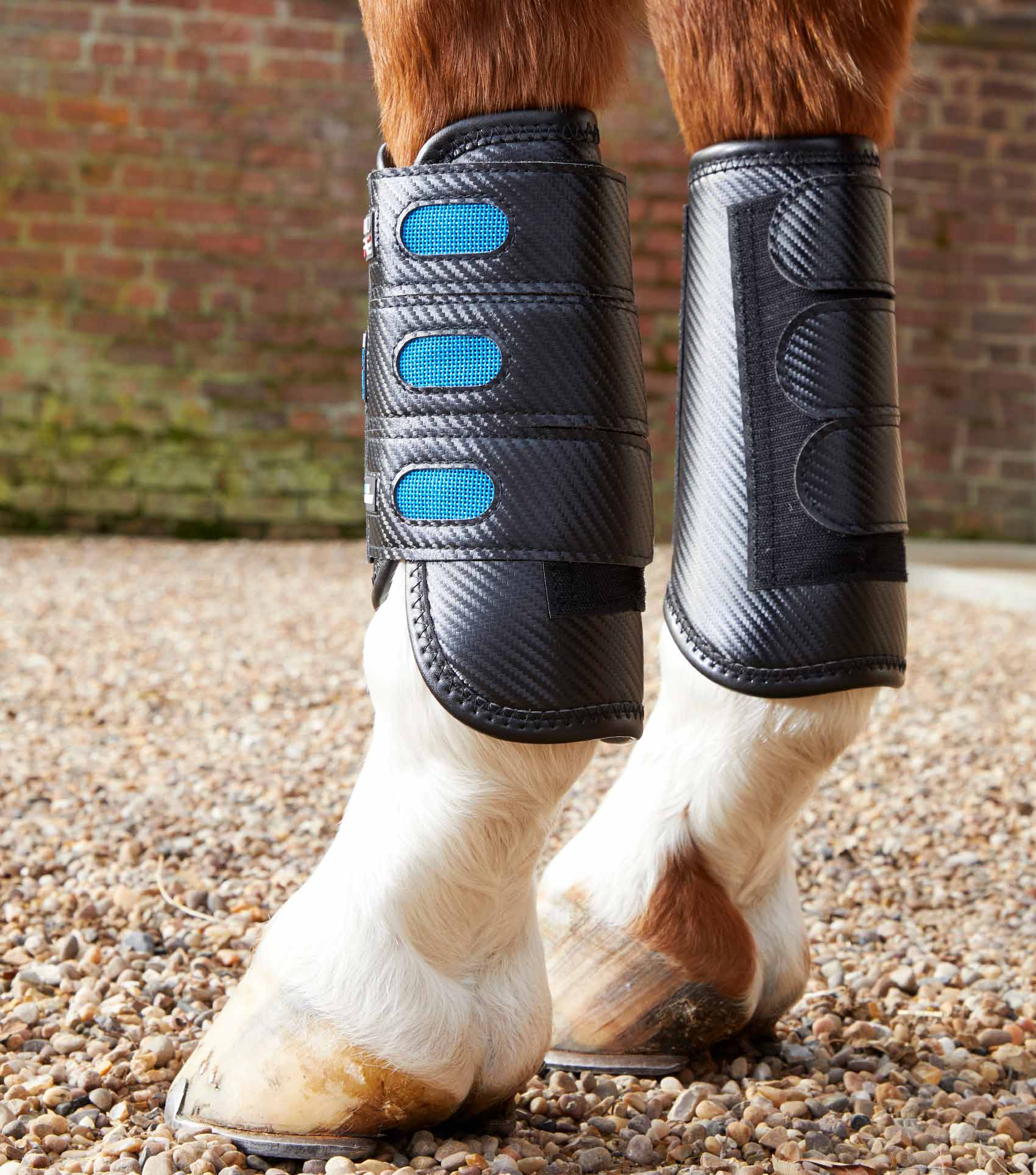 Air Cooled Super Lite Carbon Tech Eventing/Racing Boots Black Front - Image 3
