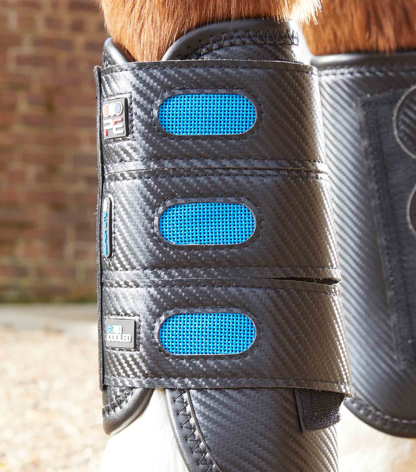 Air Cooled Super Lite Carbon Tech Eventing/Racing Boots Black Front - Image 4