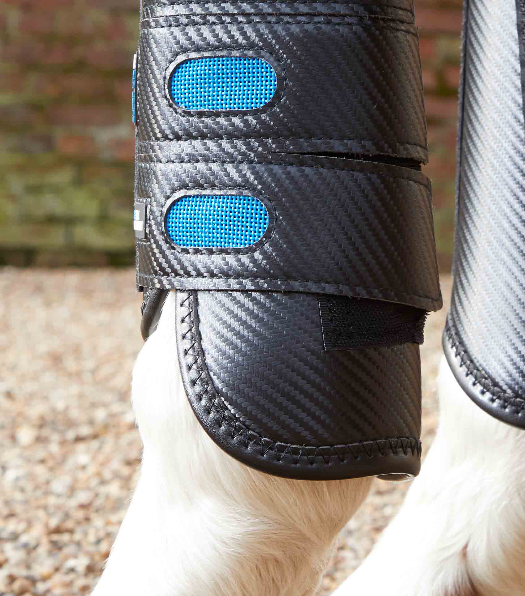 Air Cooled Super Lite Carbon Tech Eventing/Racing Boots Black Front - Image 5