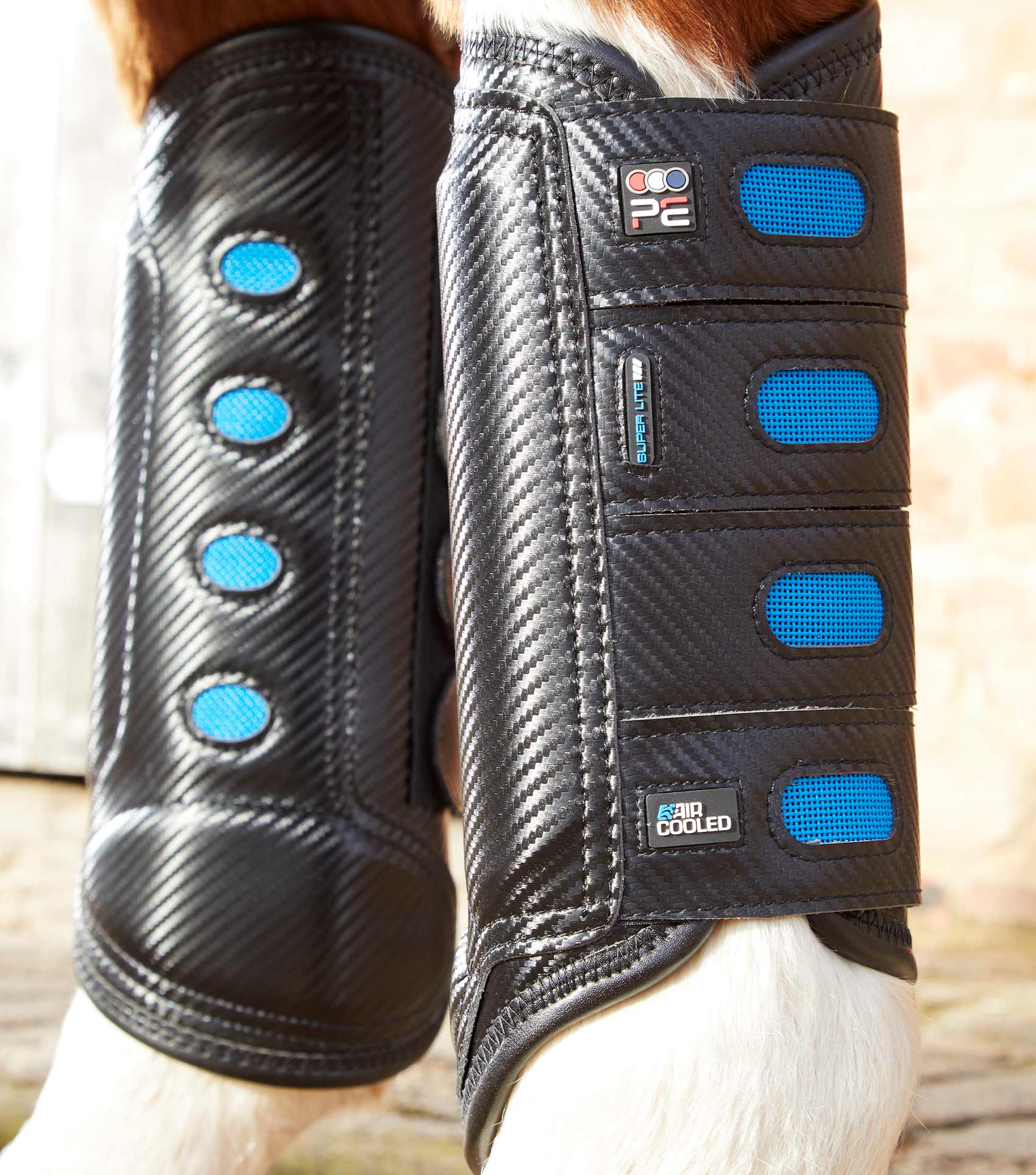 Air Cooled Super Lite Carbon Tech Eventing/Racing Boots Black Hind - Image 3