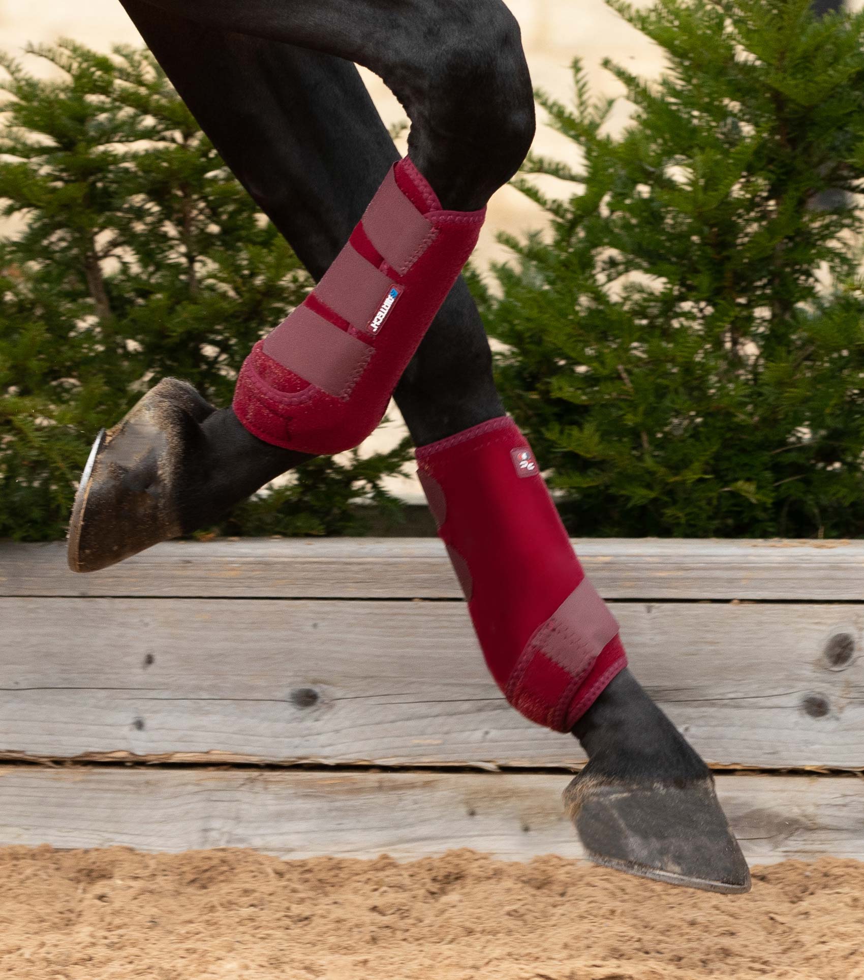 Air-Tech Sports Medicine Boots Burgundy - Image 2