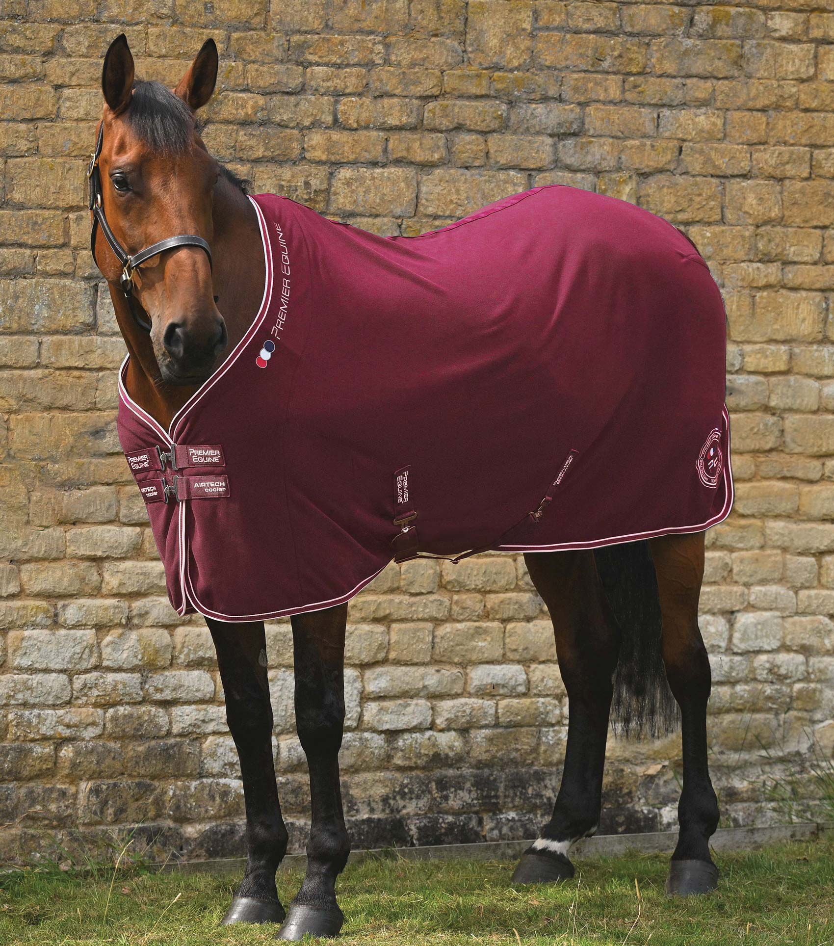 Airtech Horse Cooler Rug Burgundy
