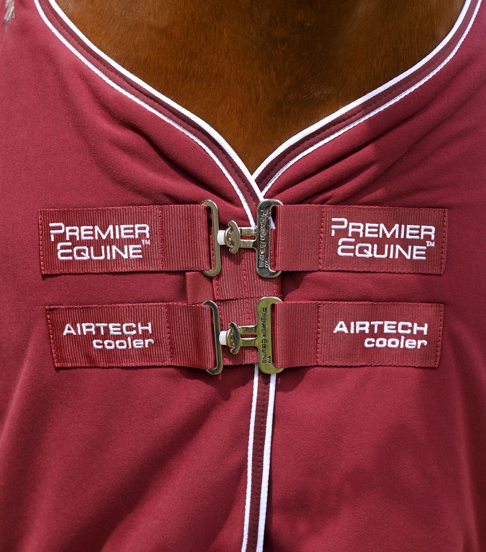 Airtech Horse Cooler Rug Burgundy - Image 2