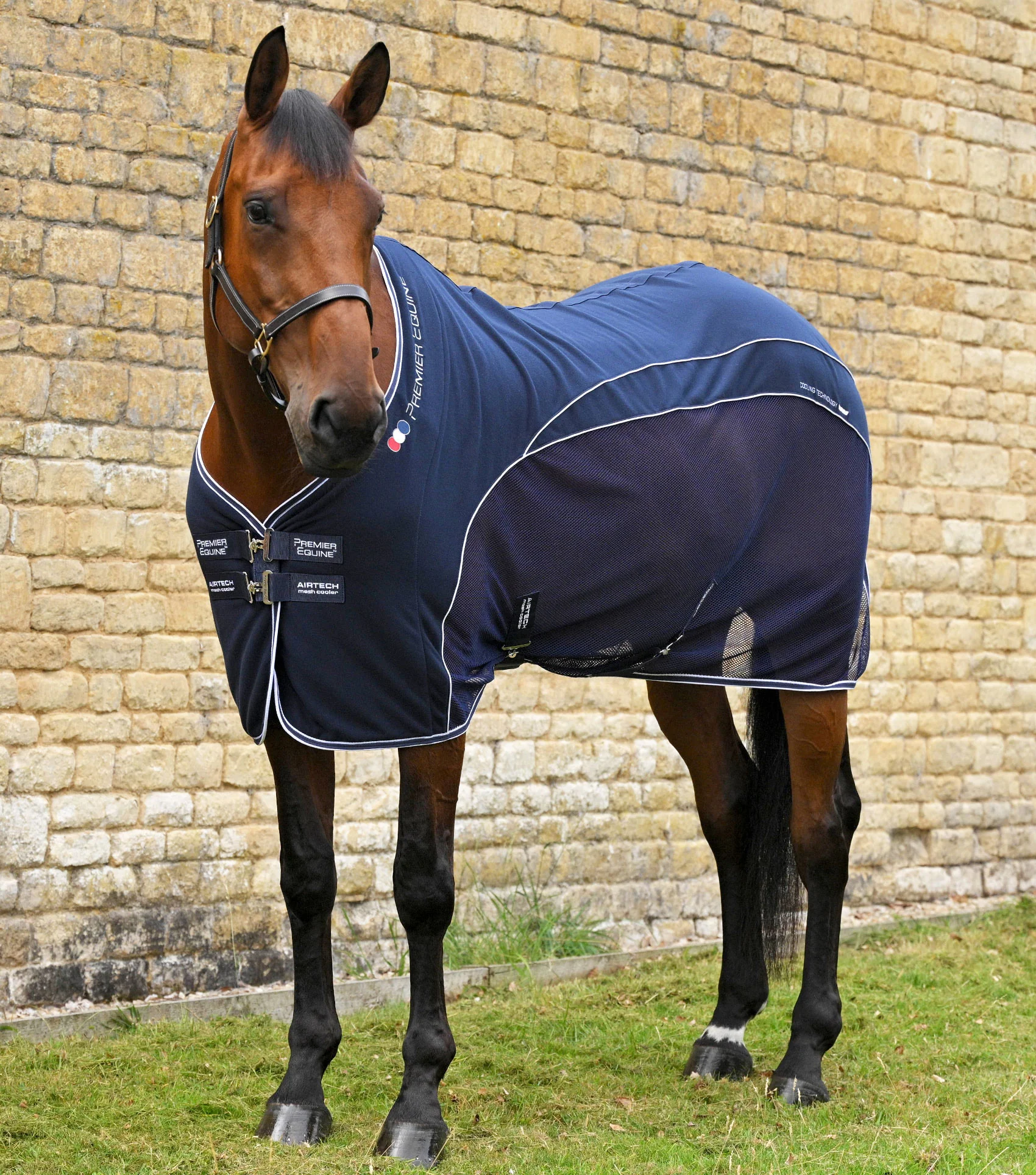 Airtech Mesh Horse Cooler Rug Navy