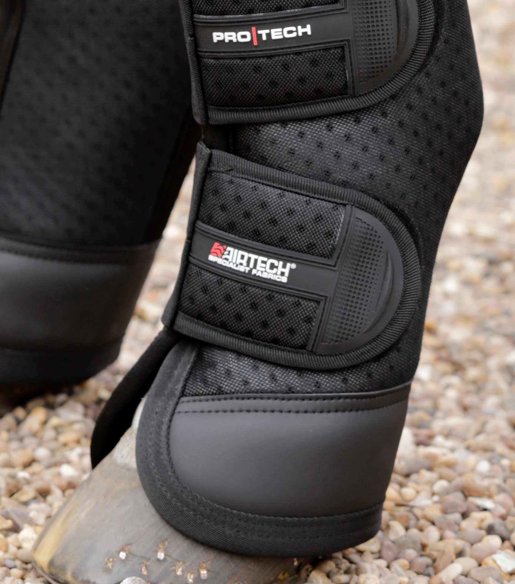 Airtechnology Knee Pro-Tech Horse Travel Boots Black - Image 6