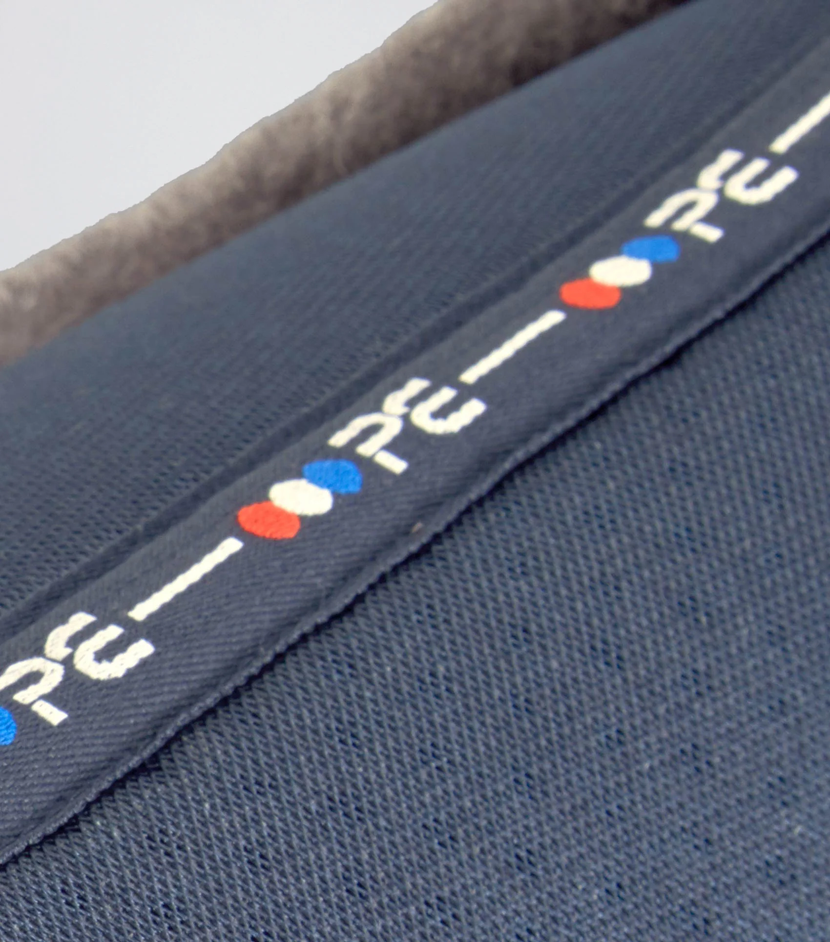 Airtechnology Shockproof Wool Saddle Pad - Half Pad Navy/Grey Wool - Image 6