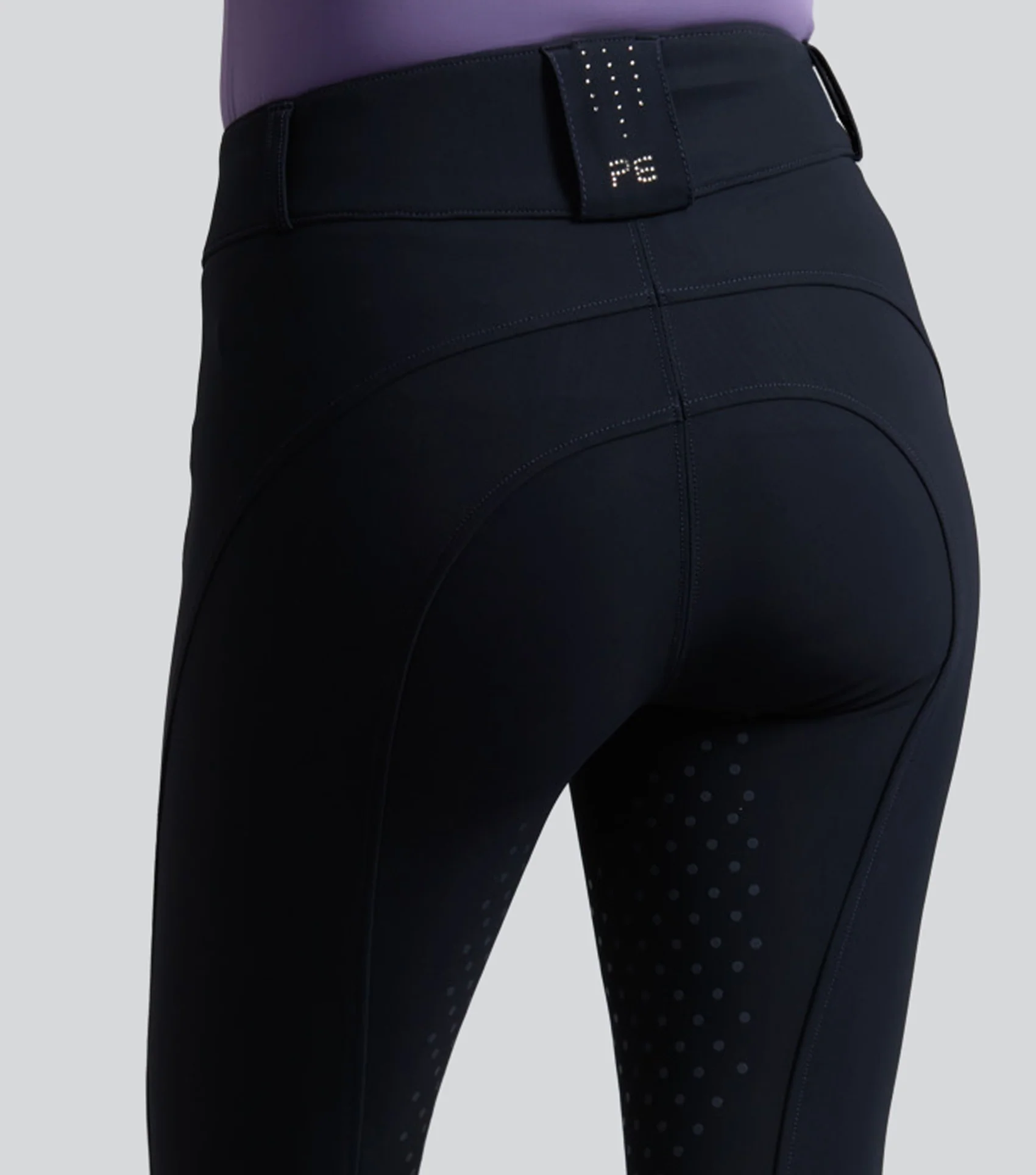 SALE - Alani Womens Full Seat Riding Breeches Navy - Image 2