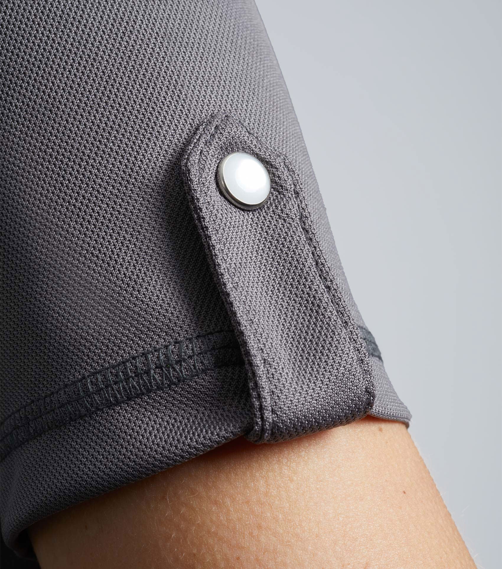 Amia Ladies Technical Short Sleeve Riding Top Anthracite Grey - Image 5