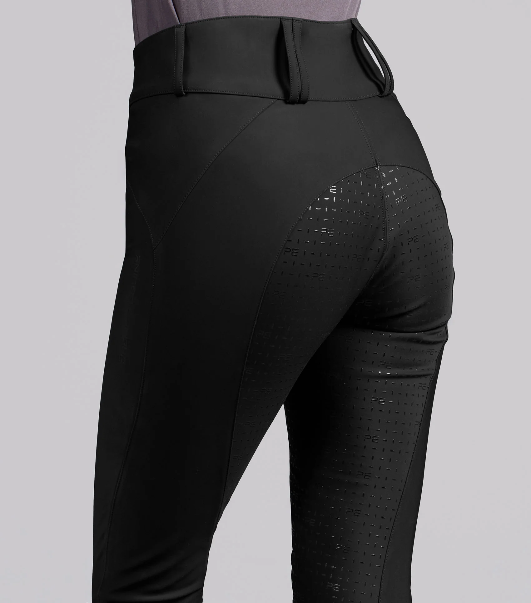 Amnis Womens Waterproof Gel Full Seat Riding Breeches Black - Image 5