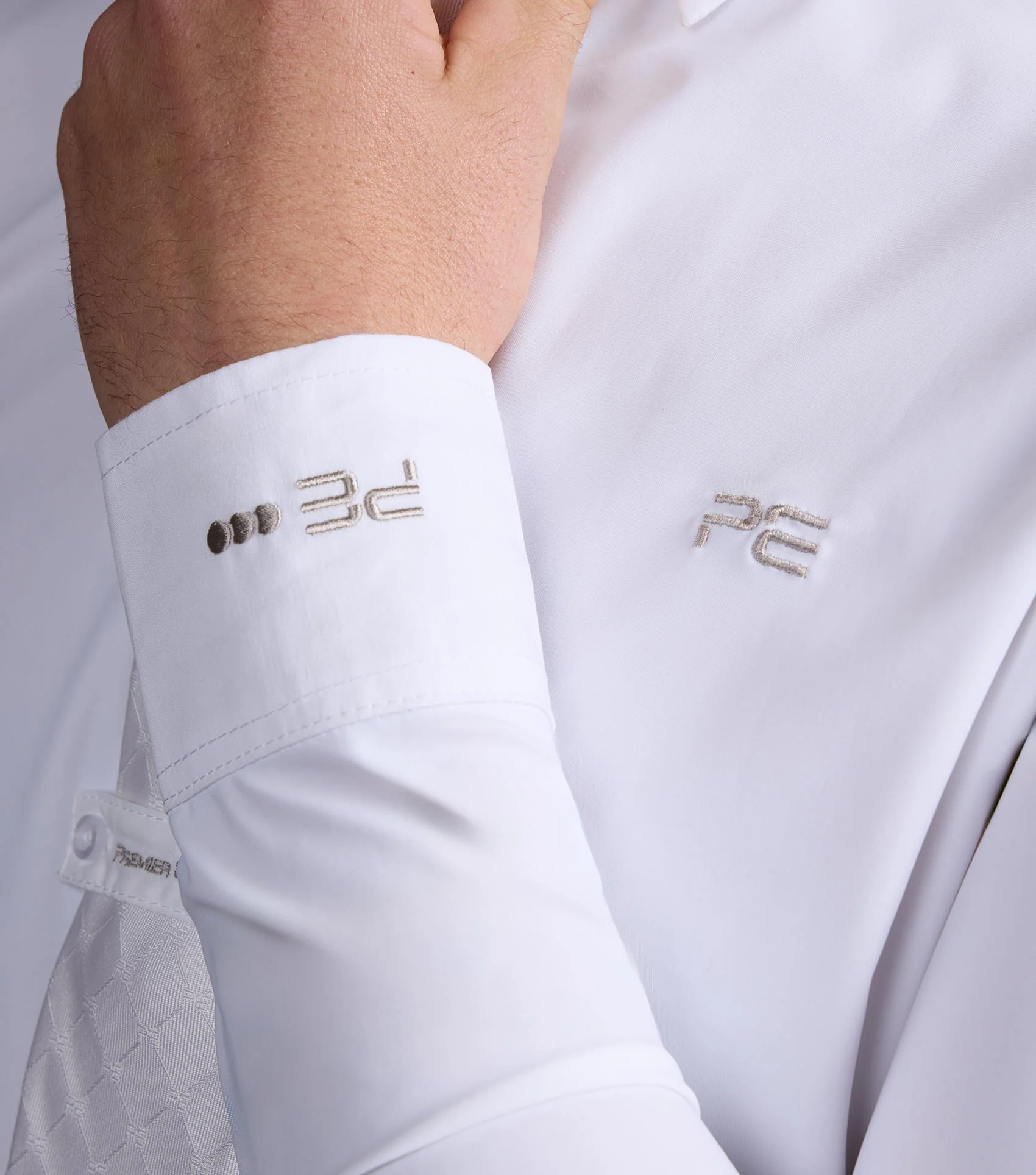 Andate Men's Long Sleeve Show Shirt White - Image 5