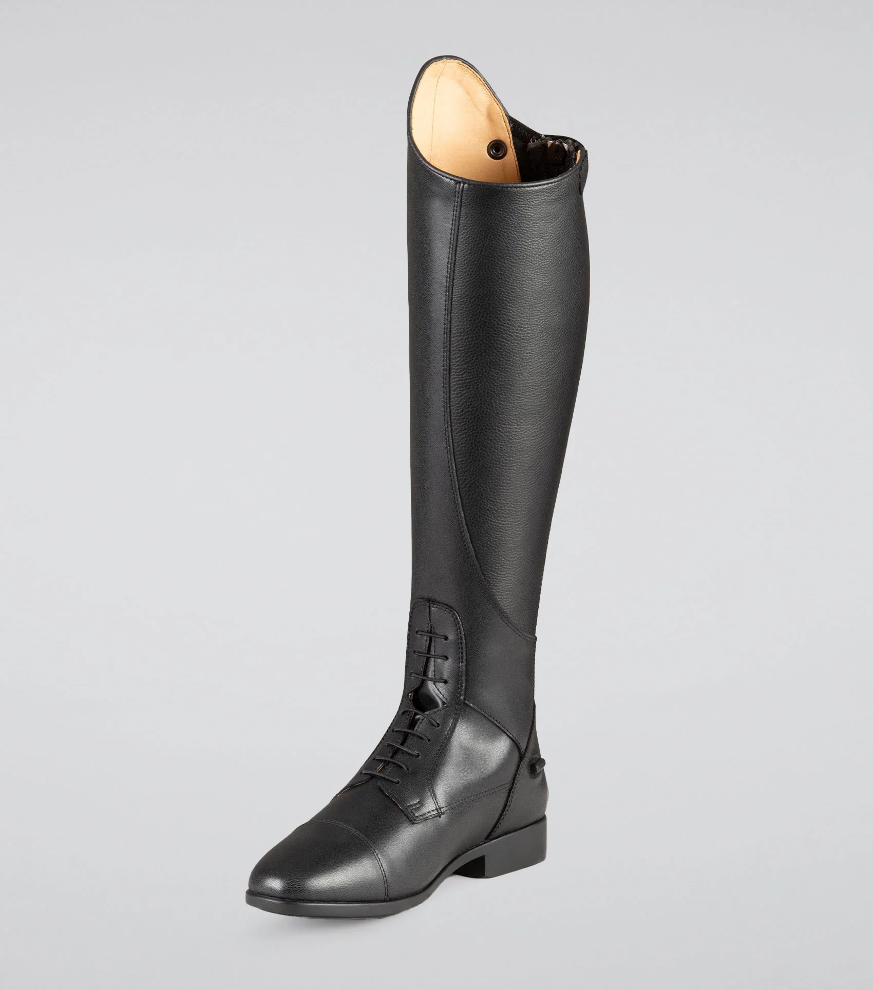 Anima Ladies Synthetic Field Tall Riding Boots Black - Image 5