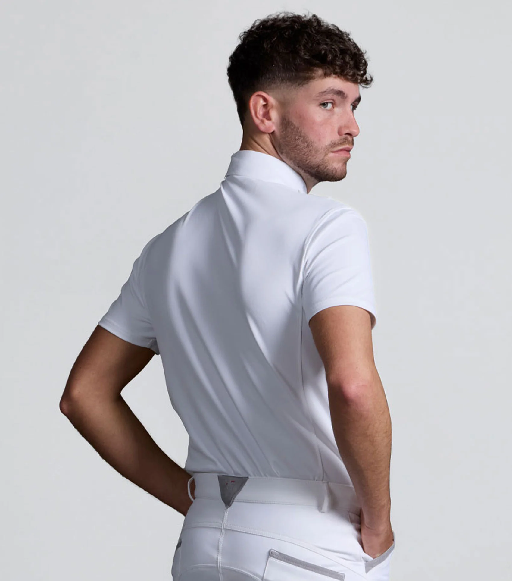 Antonio Men's Short Sleeve Show Shirt White - Image 6