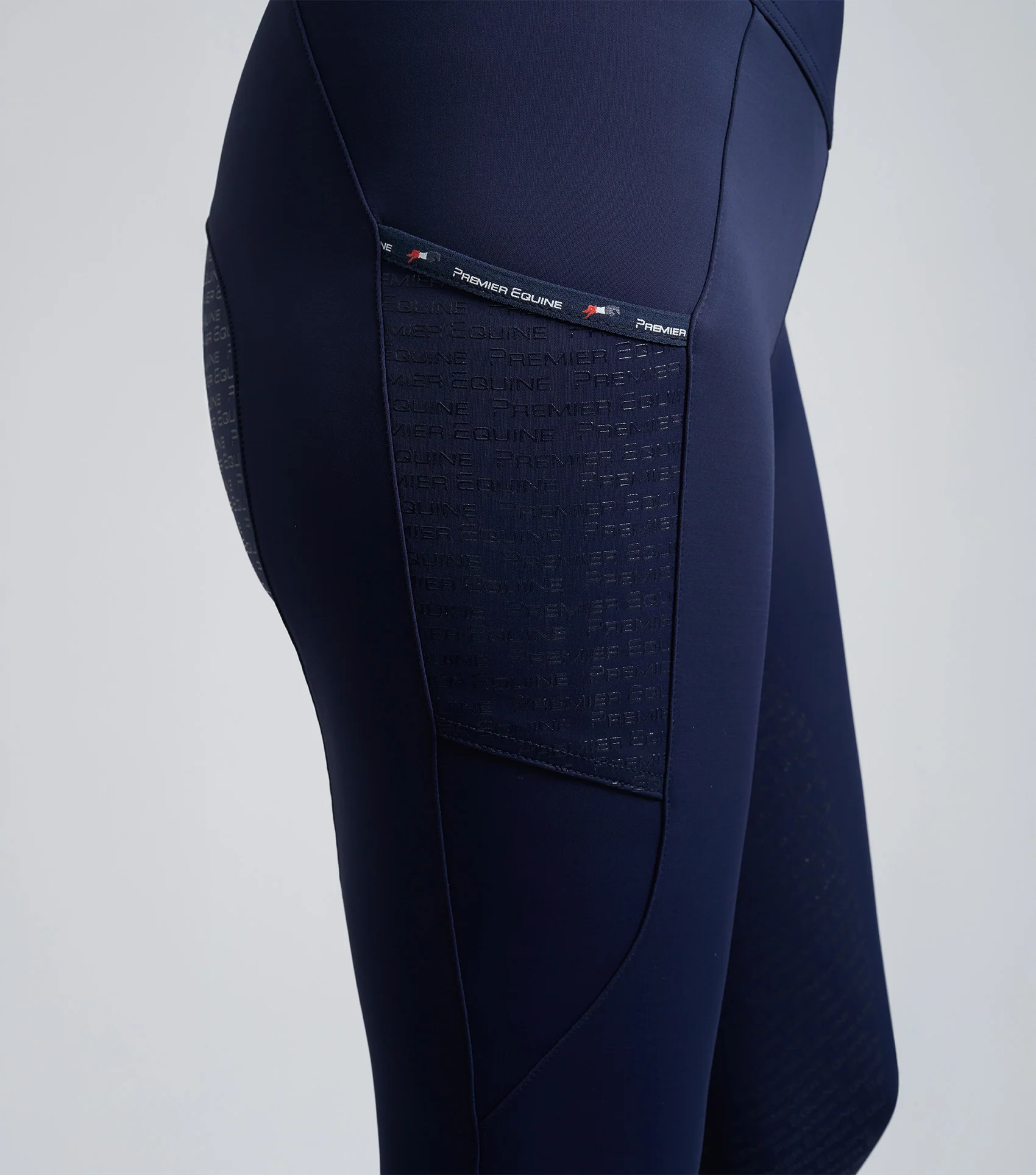 SALE - Aporia Ladies Riding Tights Glenmore Navy - Image 3