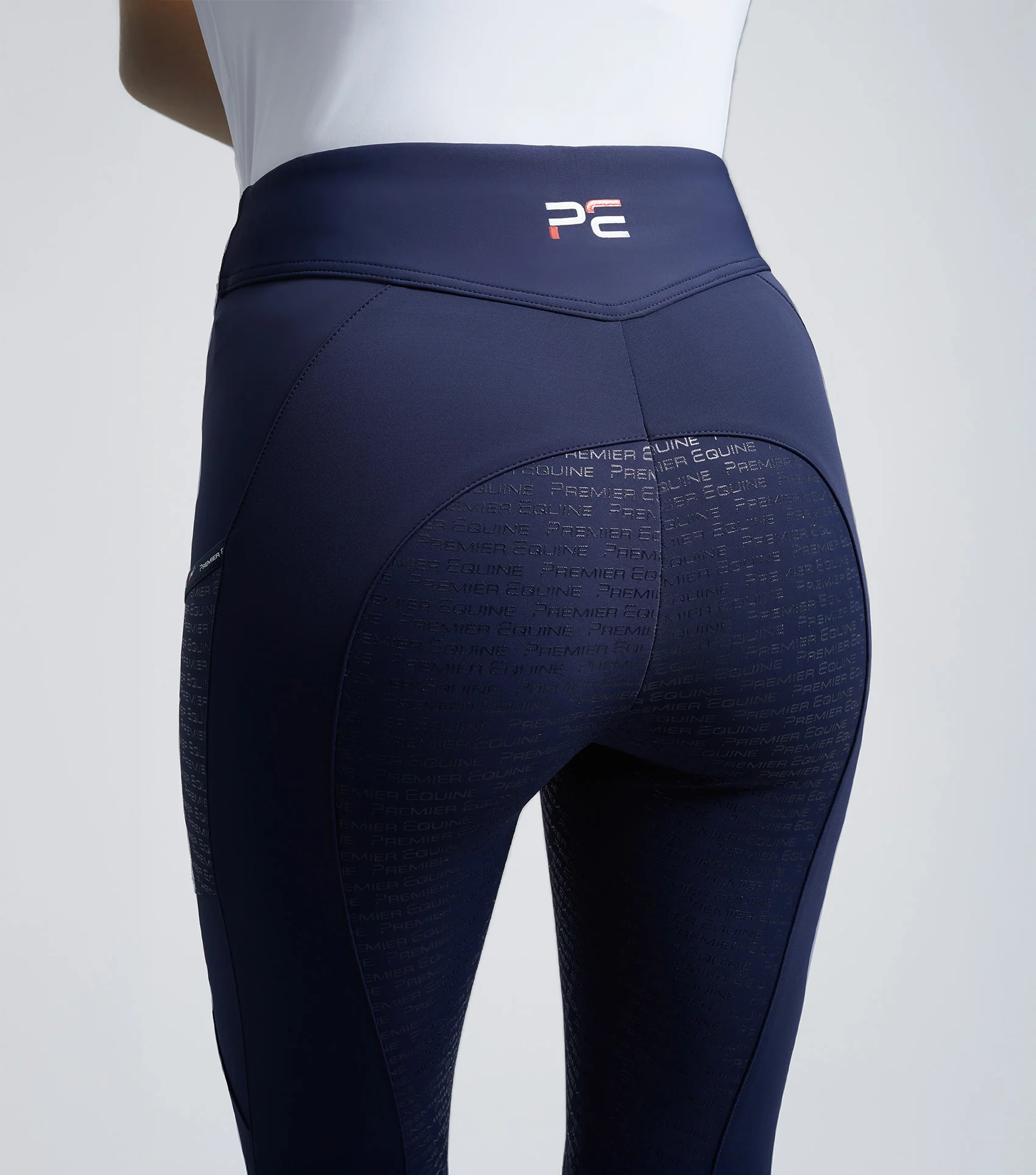 SALE - Aporia Ladies Riding Tights Glenmore Navy - Image 4