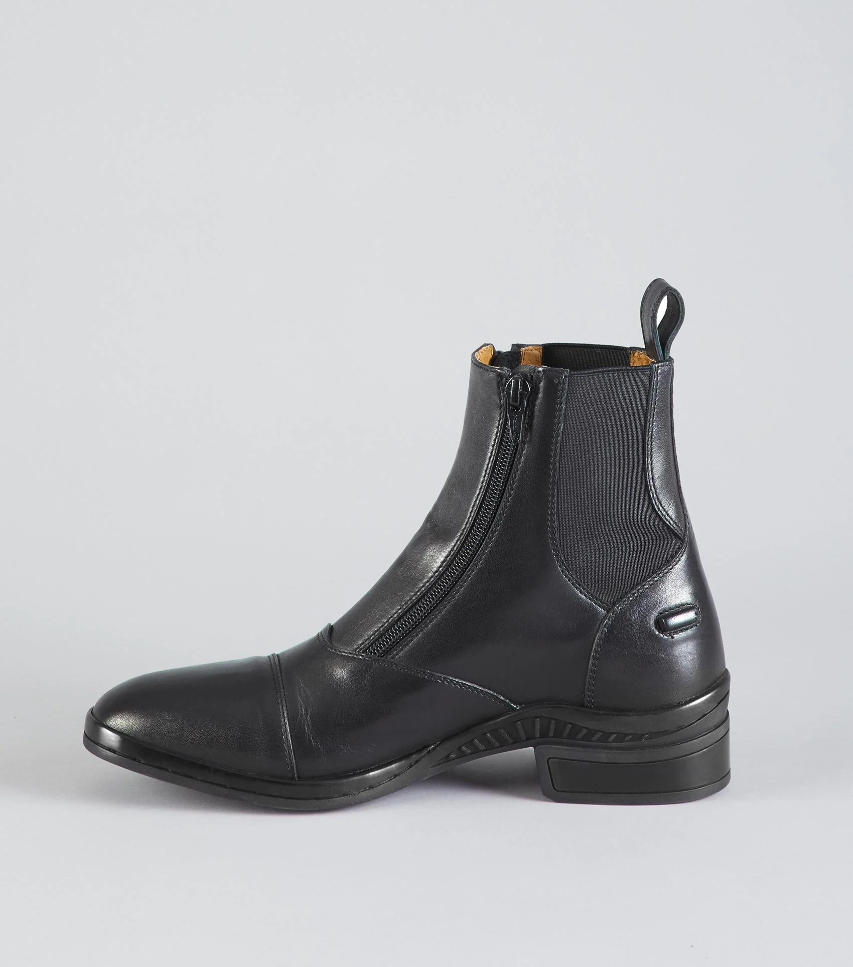 SALE Aspley Ladies Leather Paddock Boot Black - Image 3