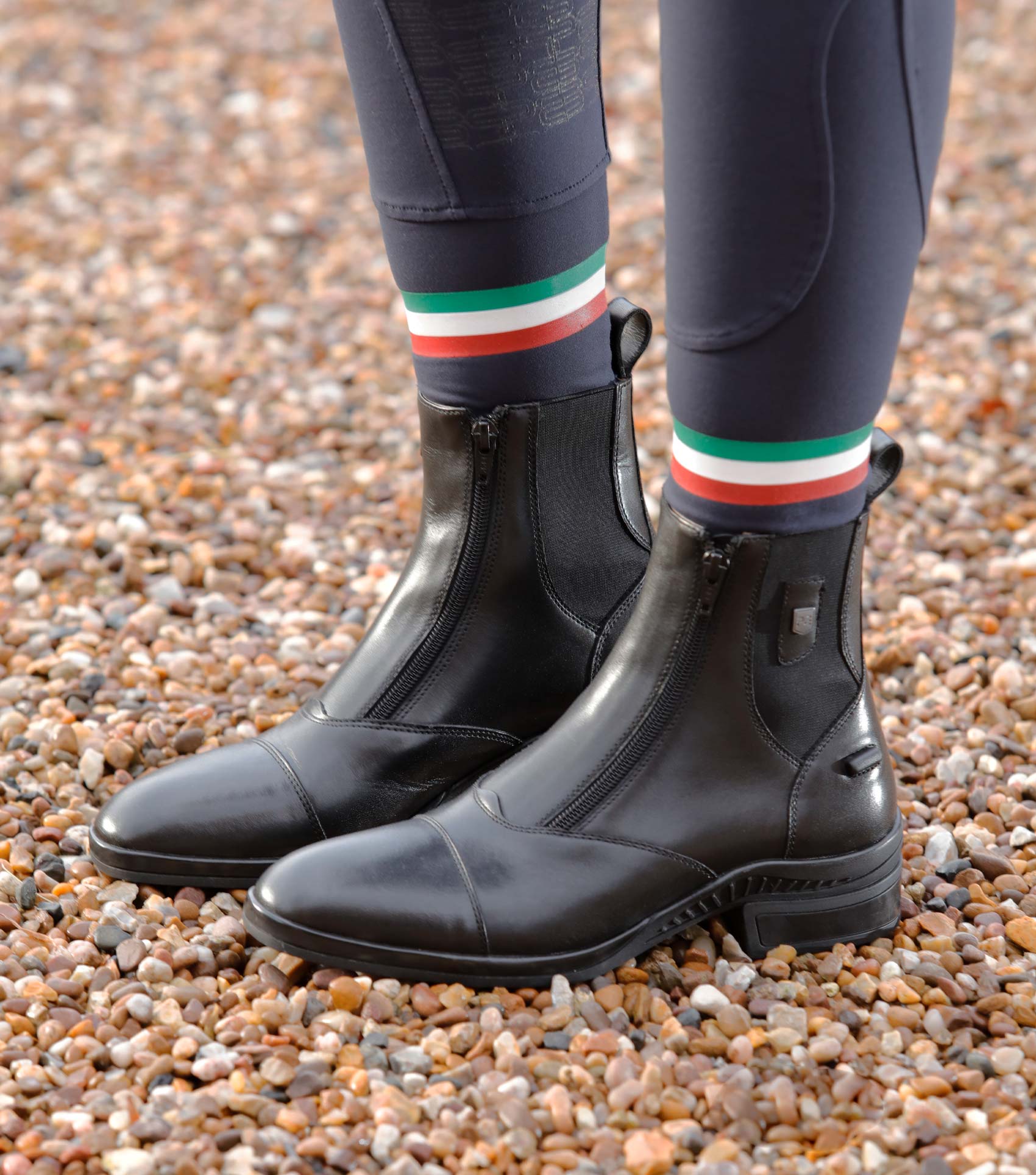SALE Aspley Ladies Leather Paddock Boot Black - Image 5