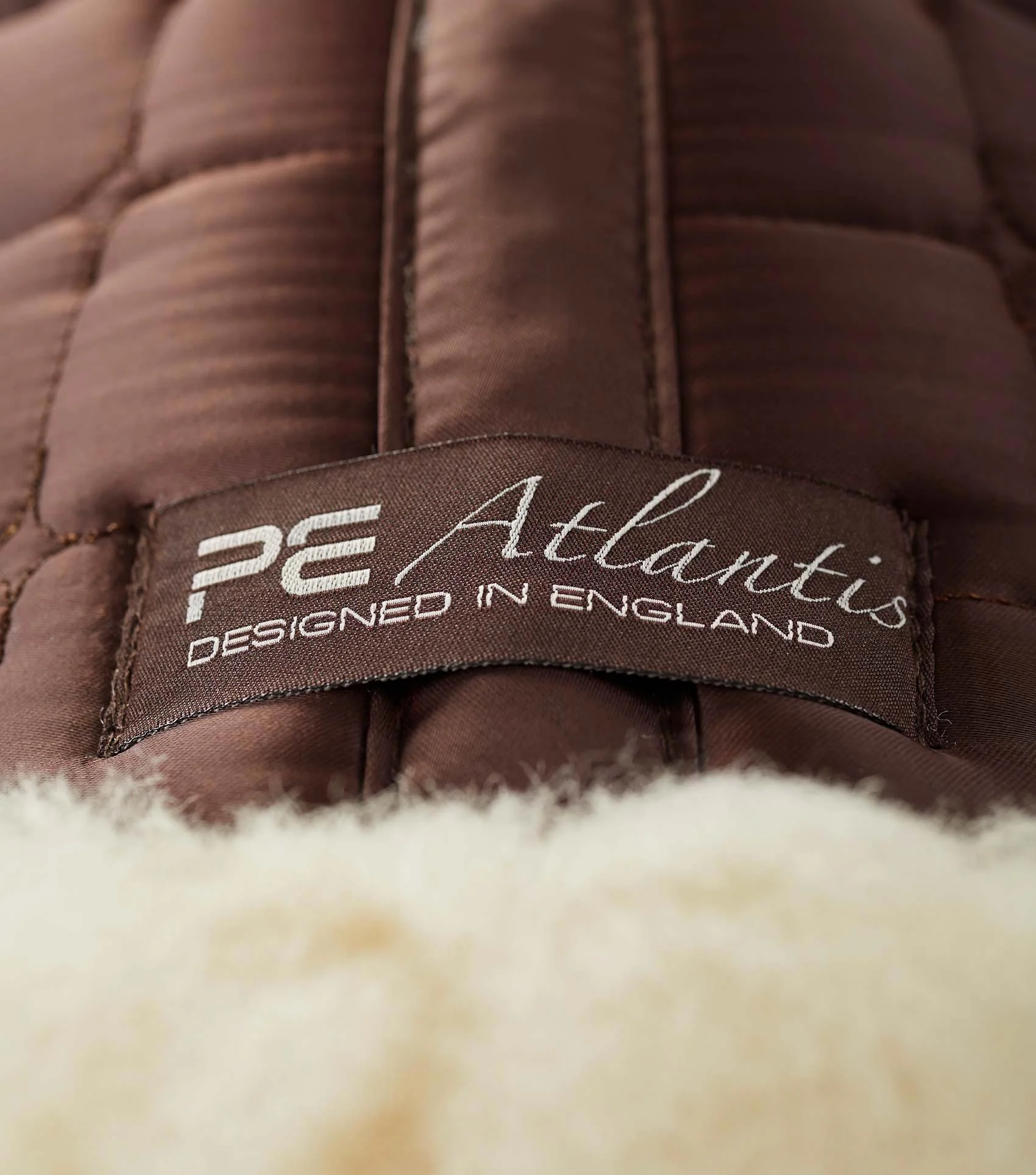 Atlantis CC Satin Wool Dressage Square Brown/Natural Wool - Image 5