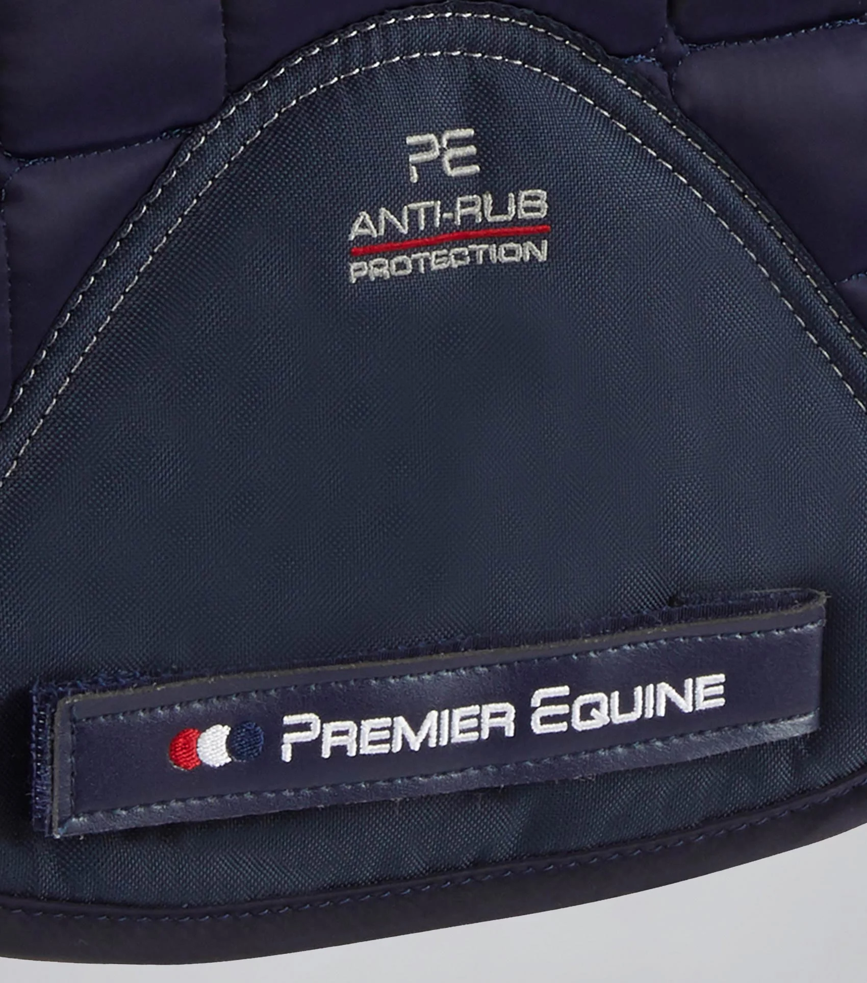 Atlantis CC Satin Wool Dressage Square Navy/Natural Wool - Image 4