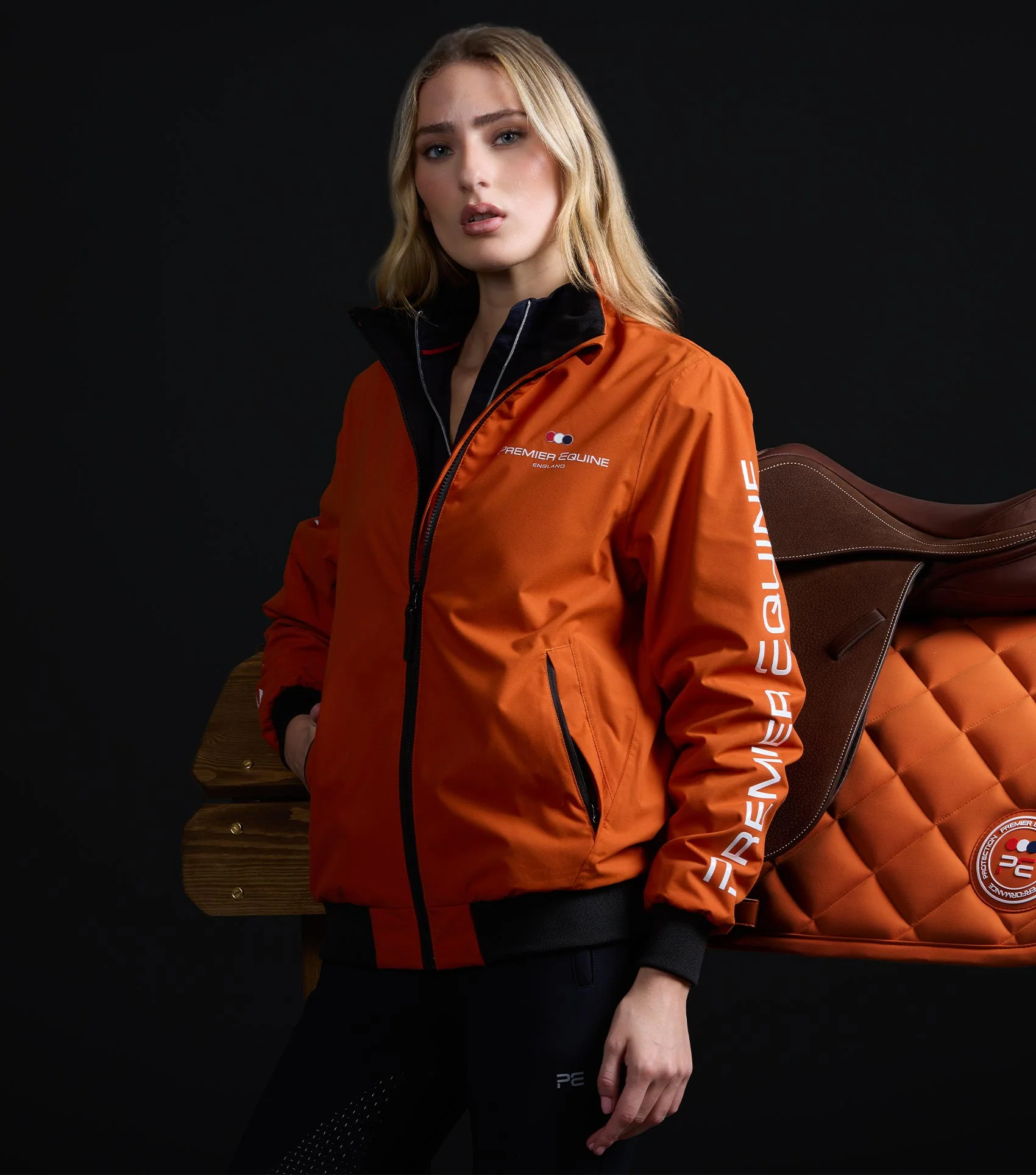 Atlas Close Contact Dressage Square Burnt Orange - Image 6