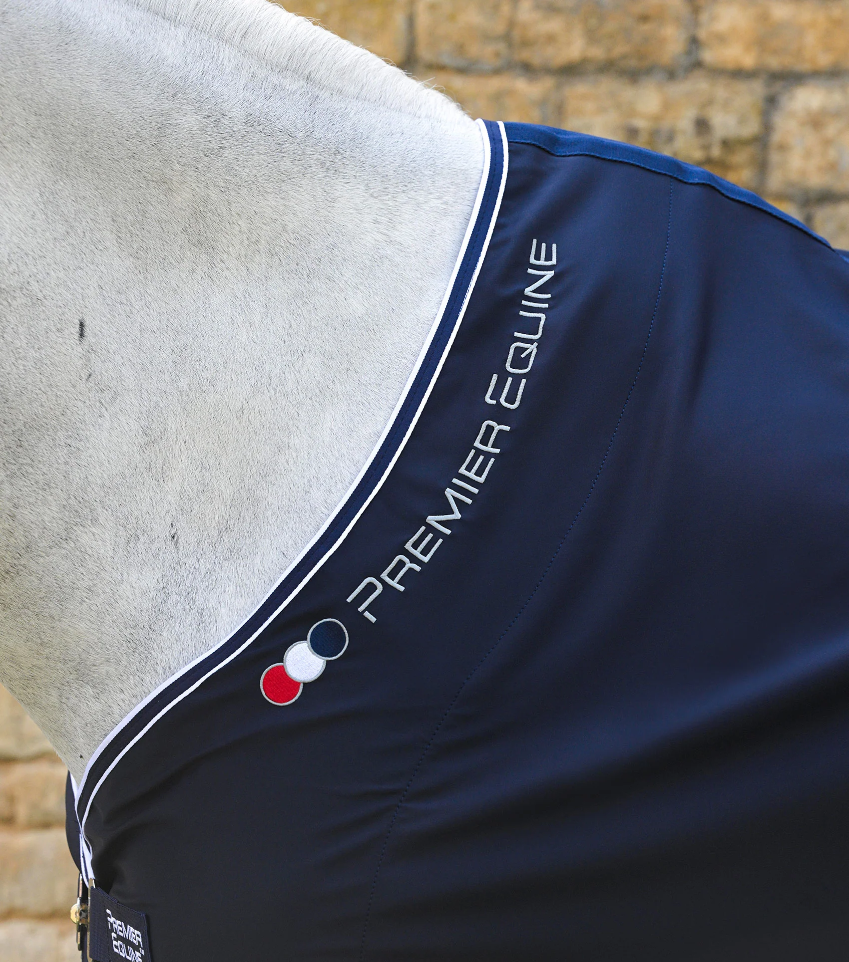 Atlas Horse Cooler Rug Navy - Image 3