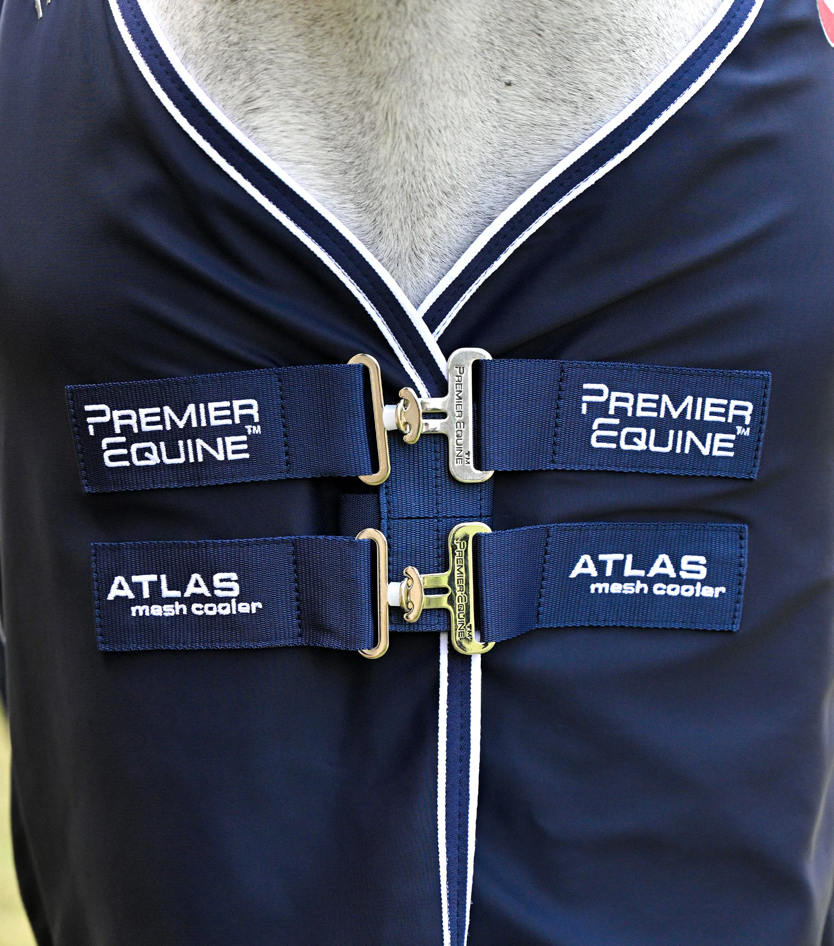 Atlas Mesh Horse Cooler Rug Navy - Image 2