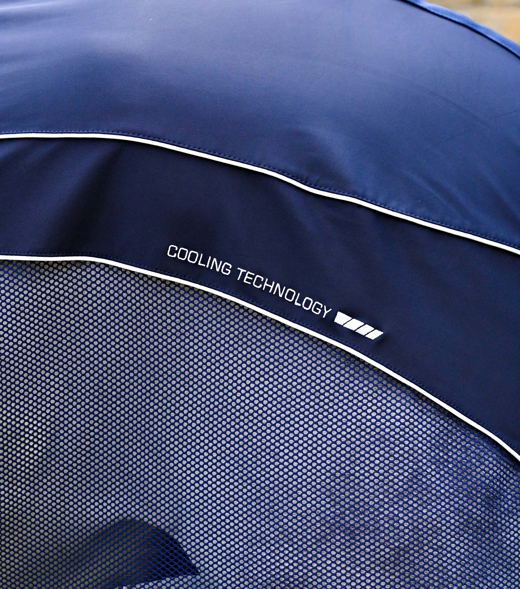 Atlas Mesh Horse Cooler Rug Navy - Image 4