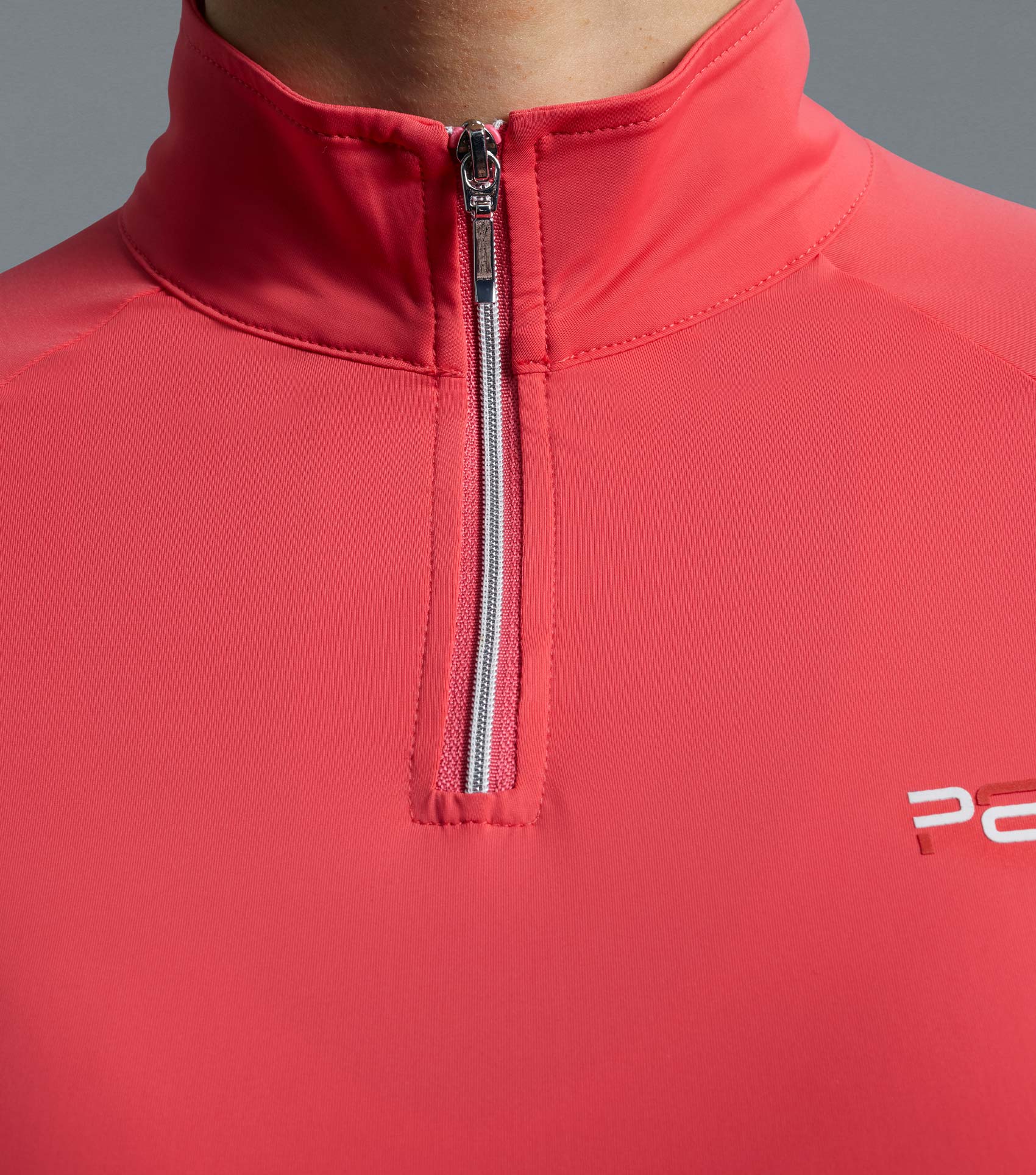 SALE - Aura Ladies Short Sleeve Riding Top Pink - Image 4