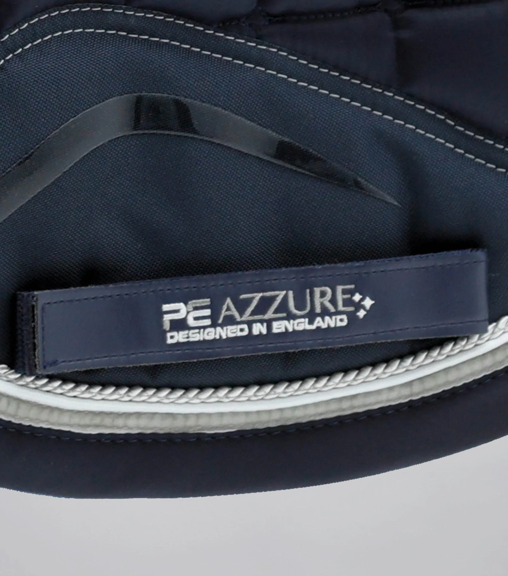 Azzure Anti-Slip Satin Dressage Square Navy - Image 5