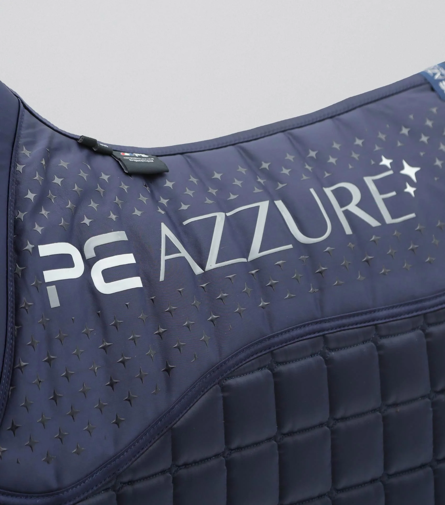 Azzure Anti-Slip Satin Dressage Square Navy - Image 6