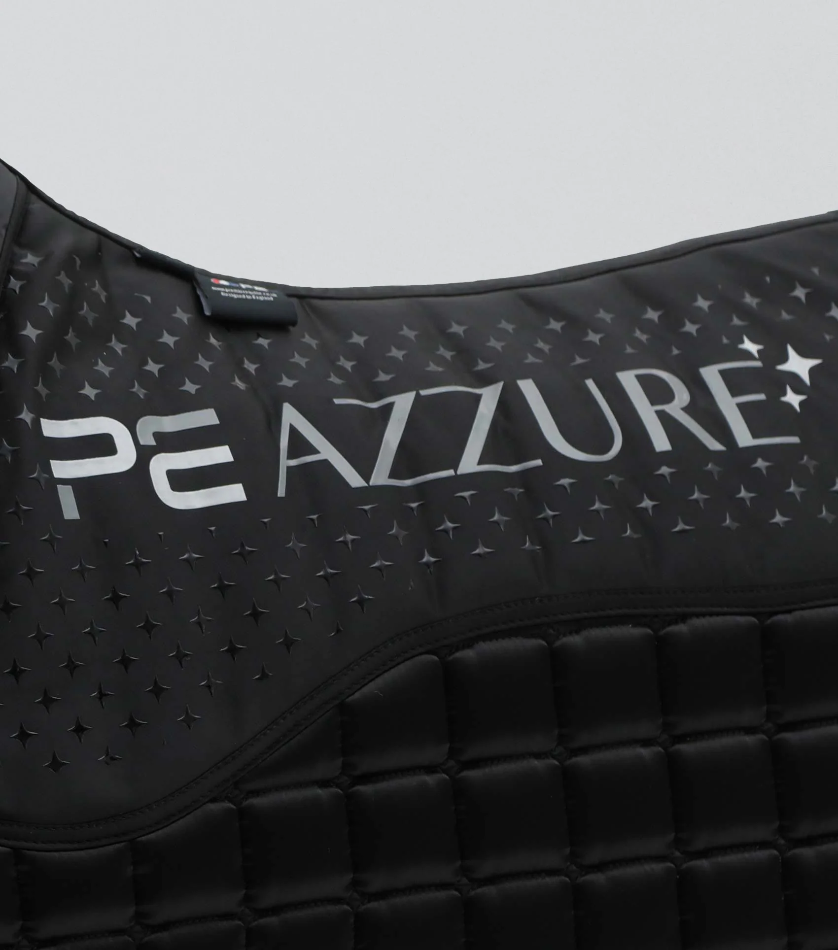 Azzure Anti-Slip Satin Dressage Square Black - Image 6