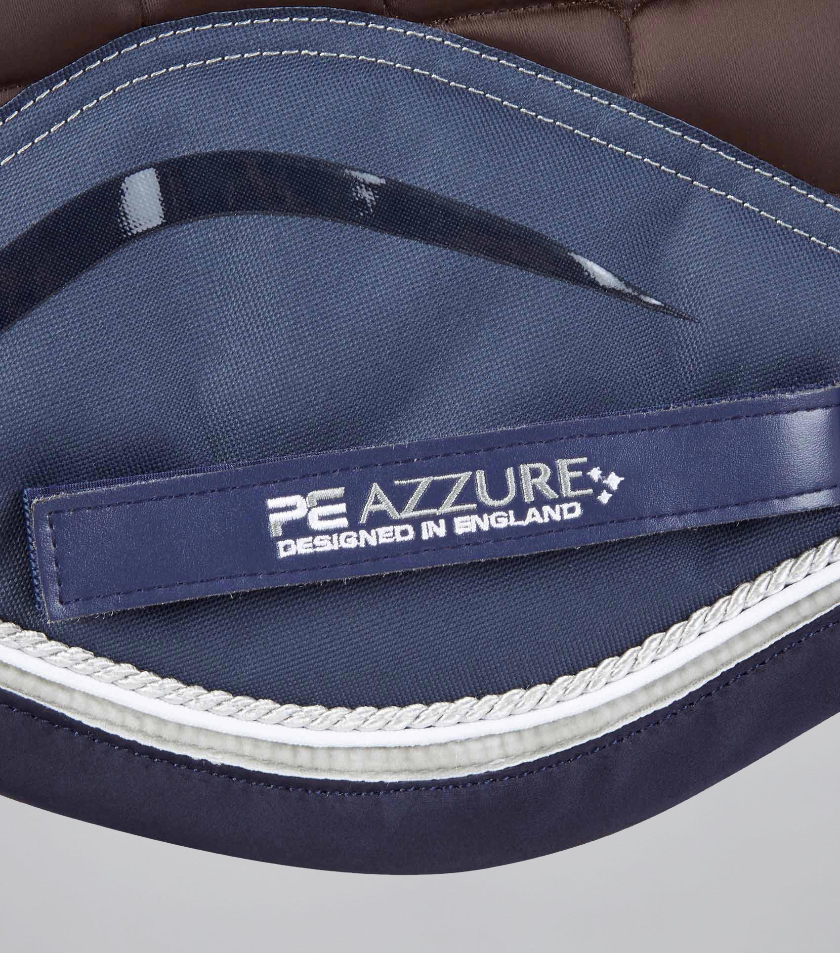 Azzure Anti-Slip Satin Dressage Square Brown - Image 5