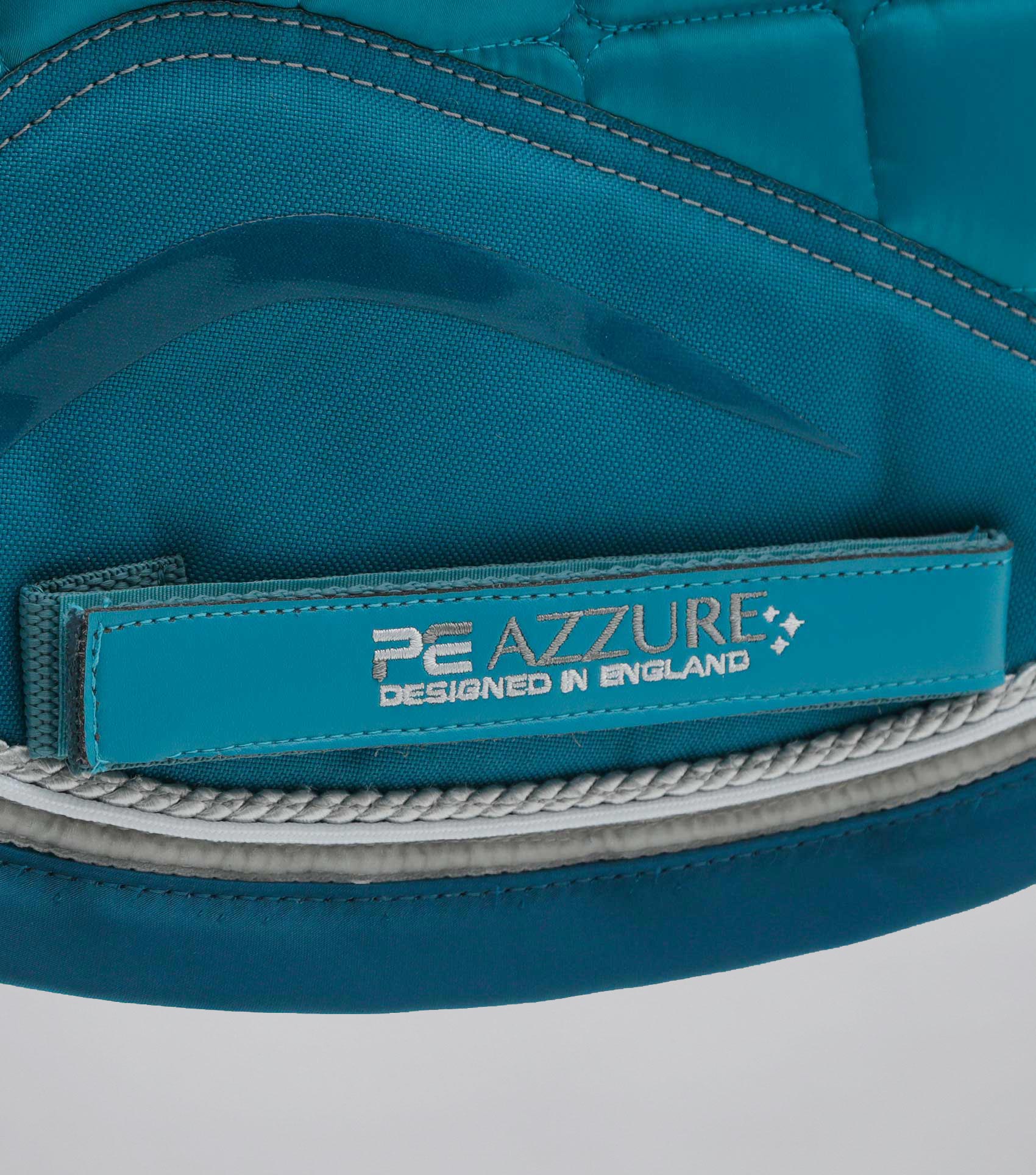 Azzure Anti-Slip Satin Dressage Square Turquoise - Image 5
