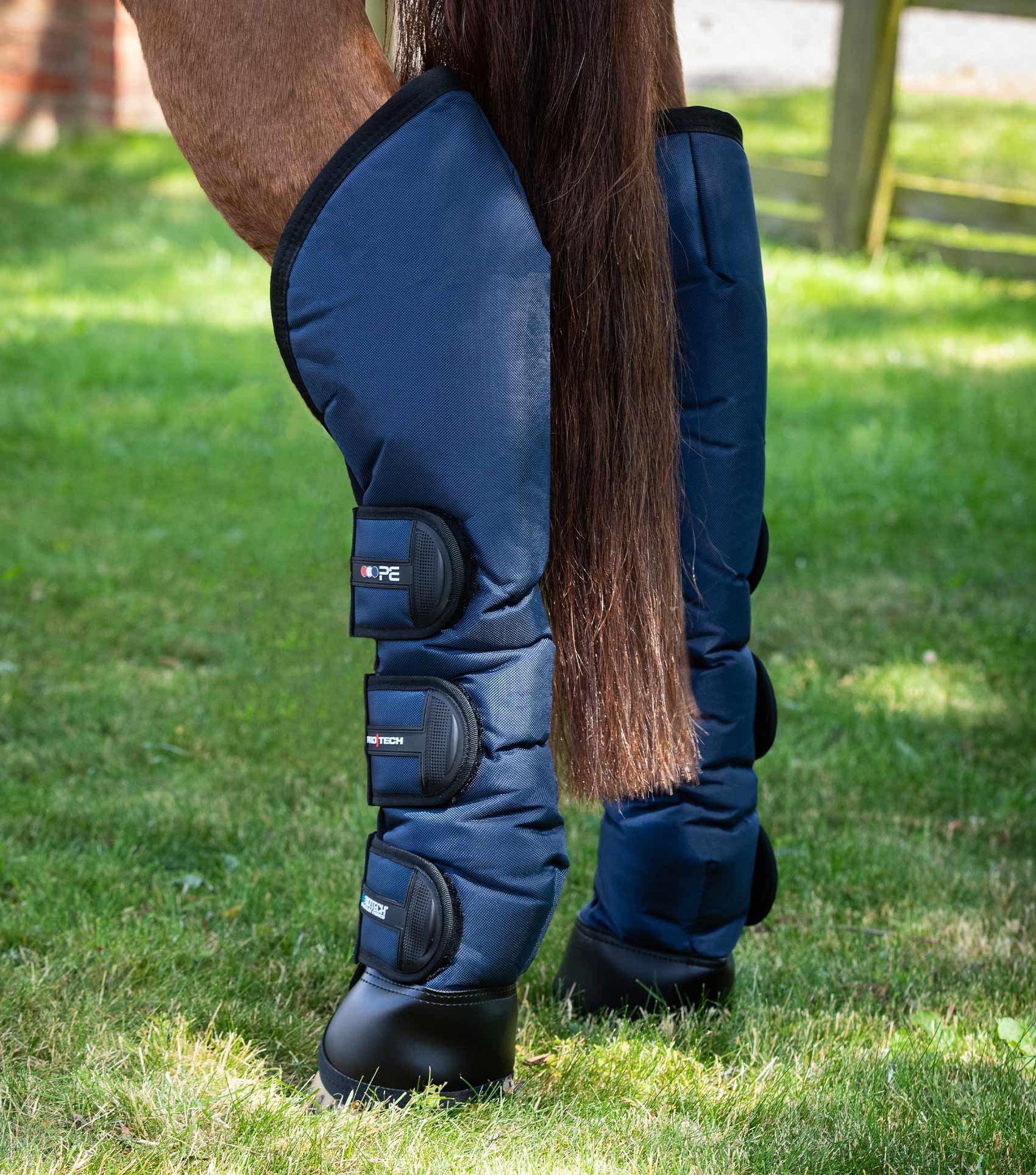 Ballistic Knee Pro-Tech Horse Travel Boots Navy - Image 5