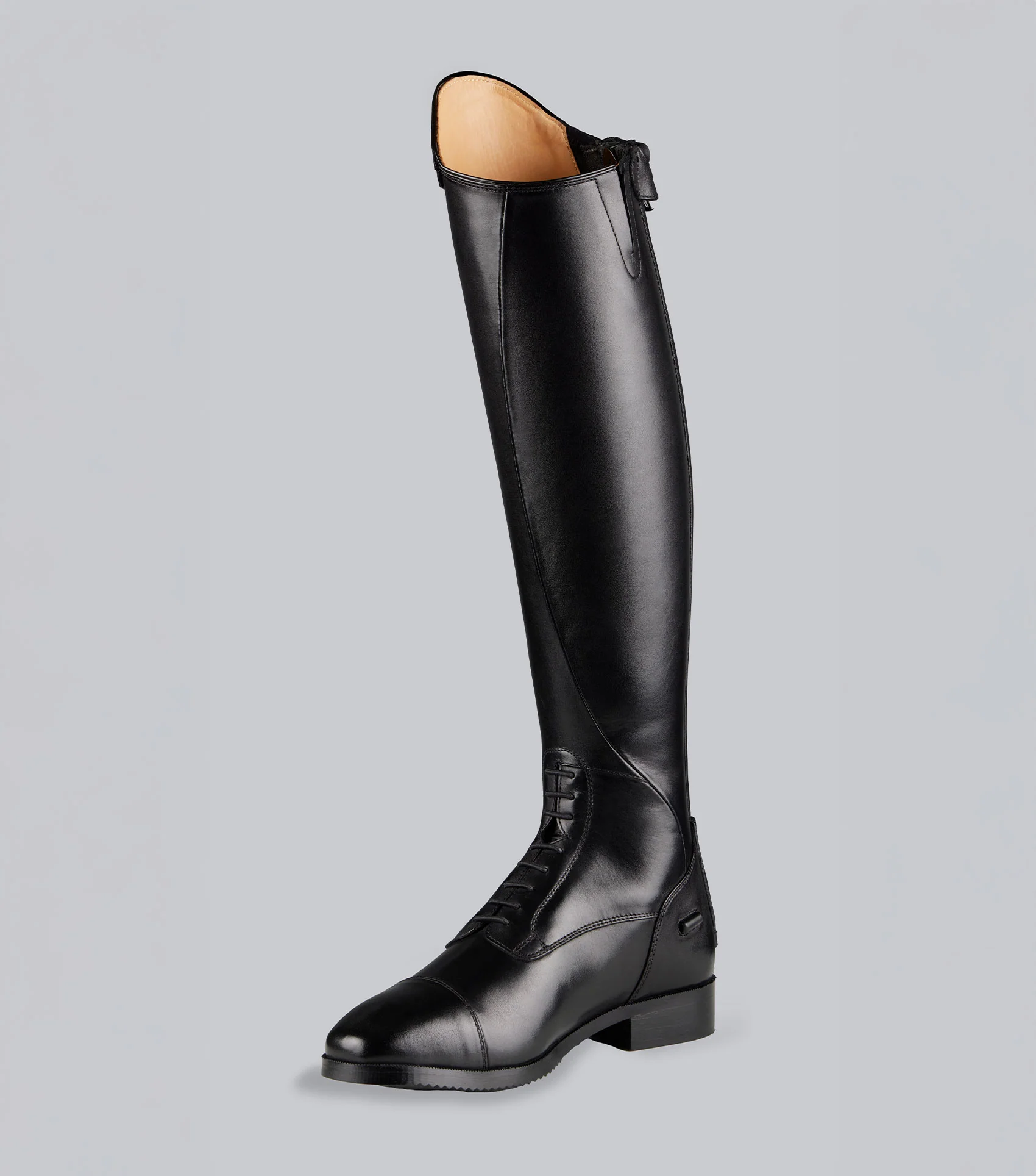 Ballotade Leather Field Tall Riding Boots Black - Image 5