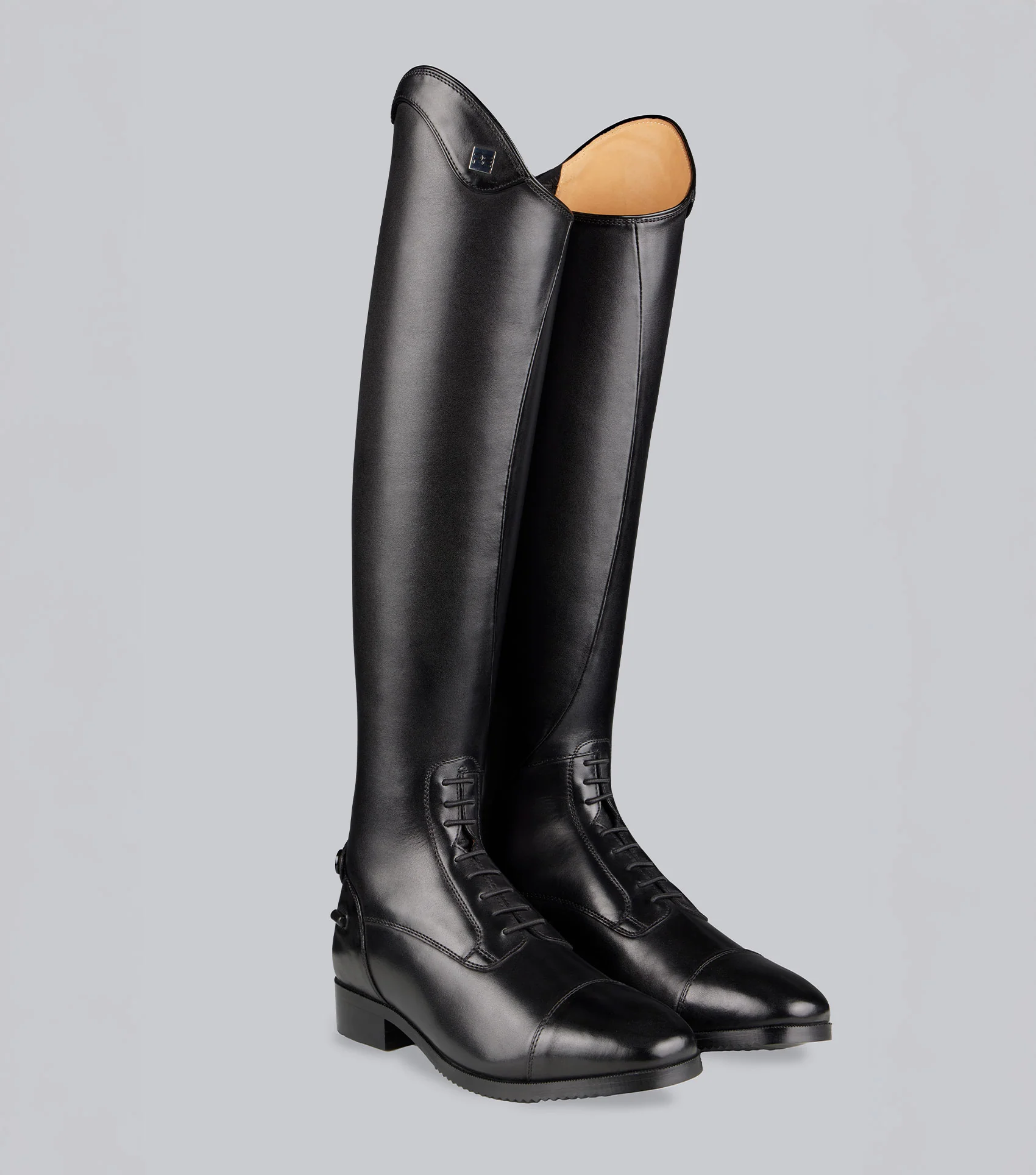 Ballotade Leather Field Tall Riding Boots Black - Image 6