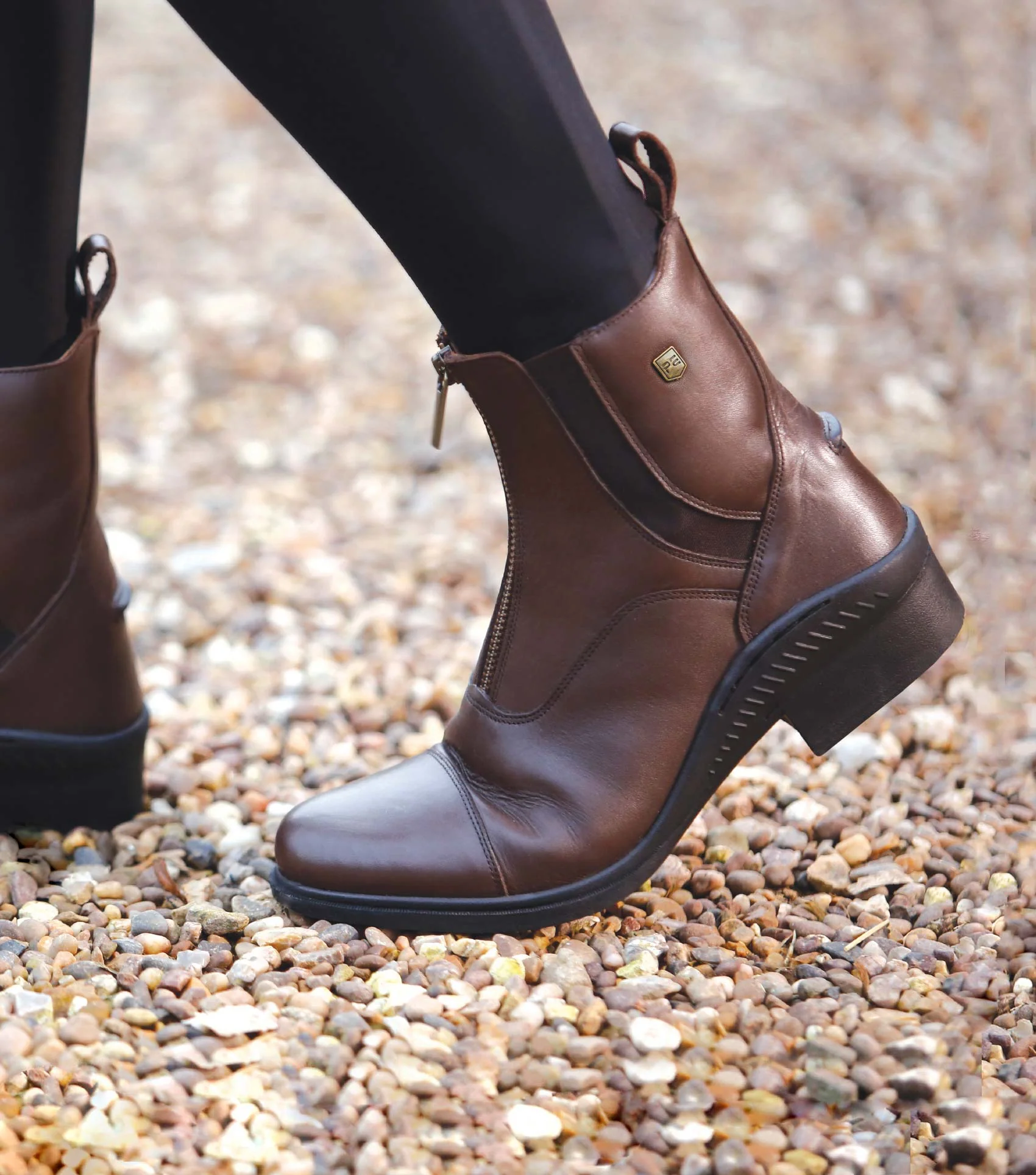 SALE - Balmoral Leather Paddock/Riding Boots Brown - Image 5