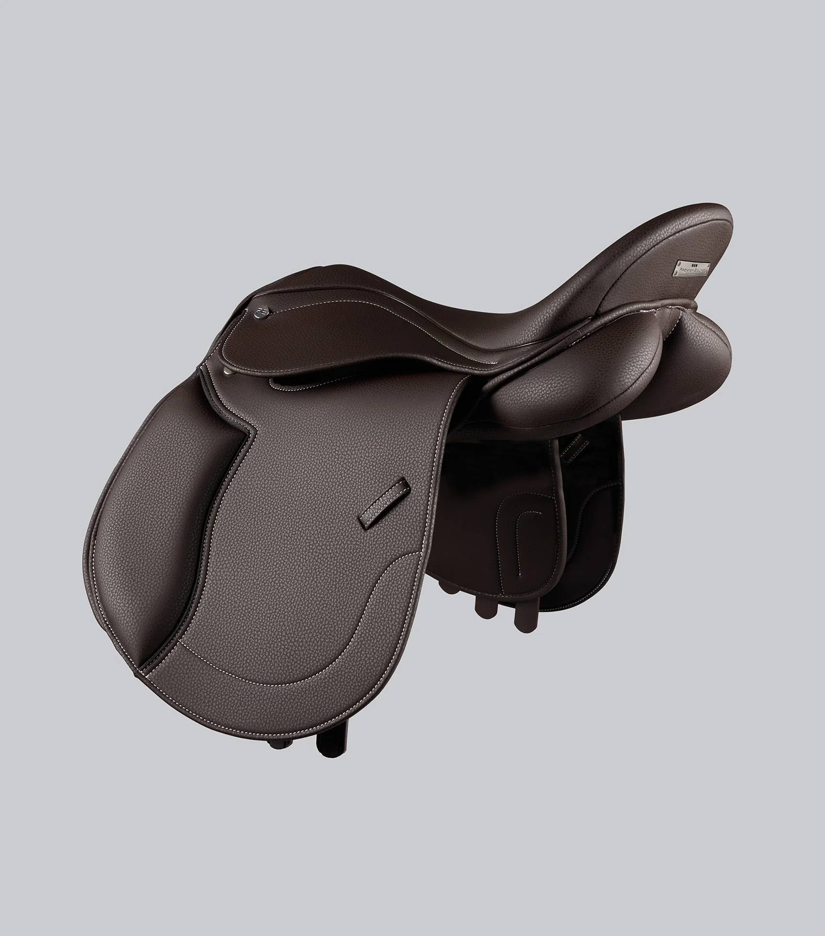 Biarritz Synthetic Pony GP/Jump Saddle Dark Havana - Image 4