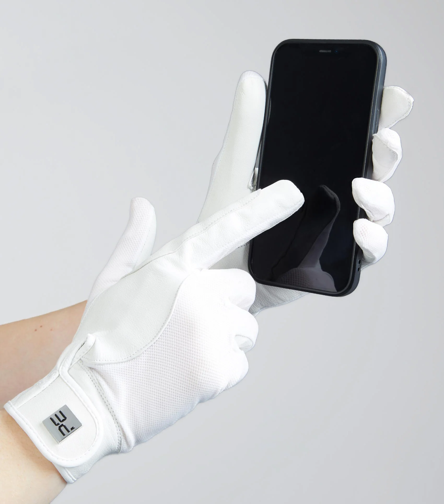 Bordoni Leather Mesh Competition Riding Gloves - Image 2