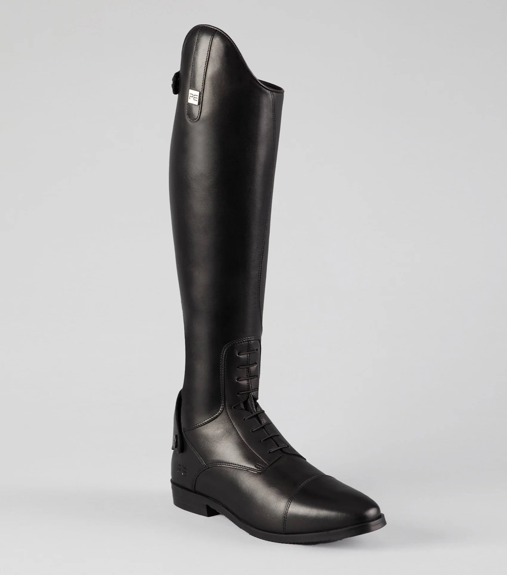 Botero Mens Tall Leather Field Boot Black