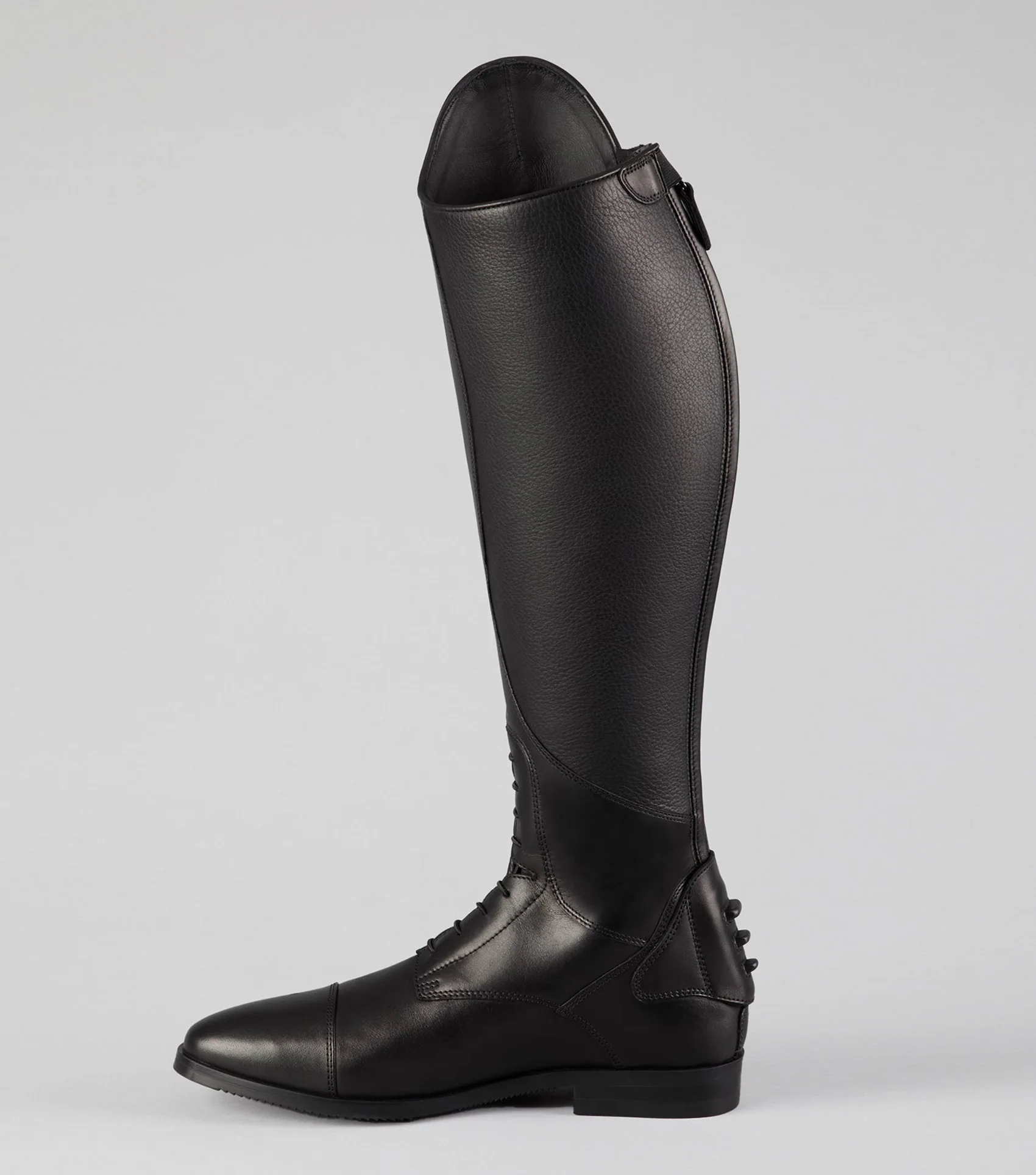 Botero Mens Tall Leather Field Boot Black - Image 4