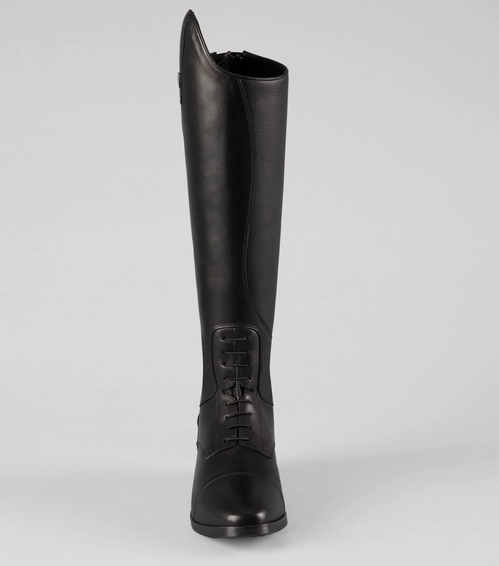Botero Mens Tall Leather Field Boot Black - Image 5