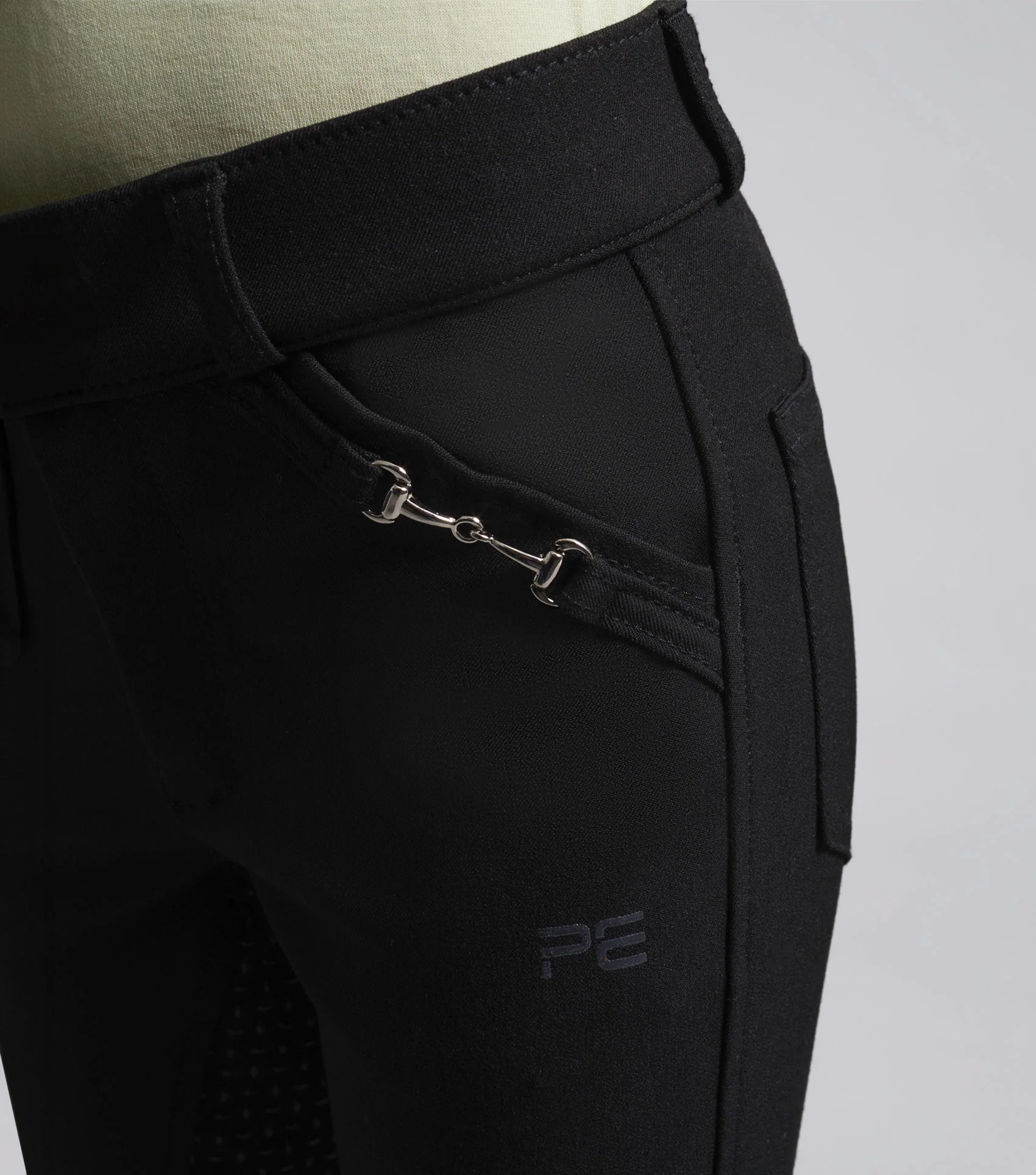 Brava Girls Full Seat Gel Riding Breeches Black - Image 4