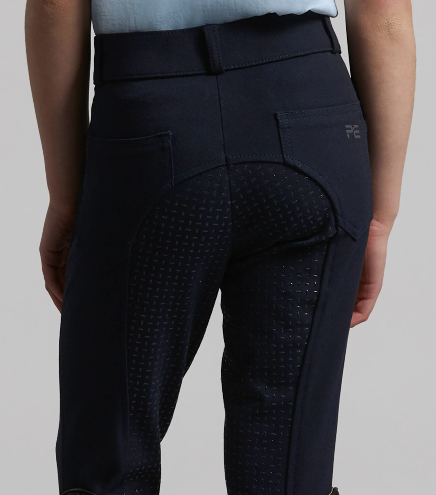 Brava Girls Full Seat Gel Riding Breeches Navy - Image 3