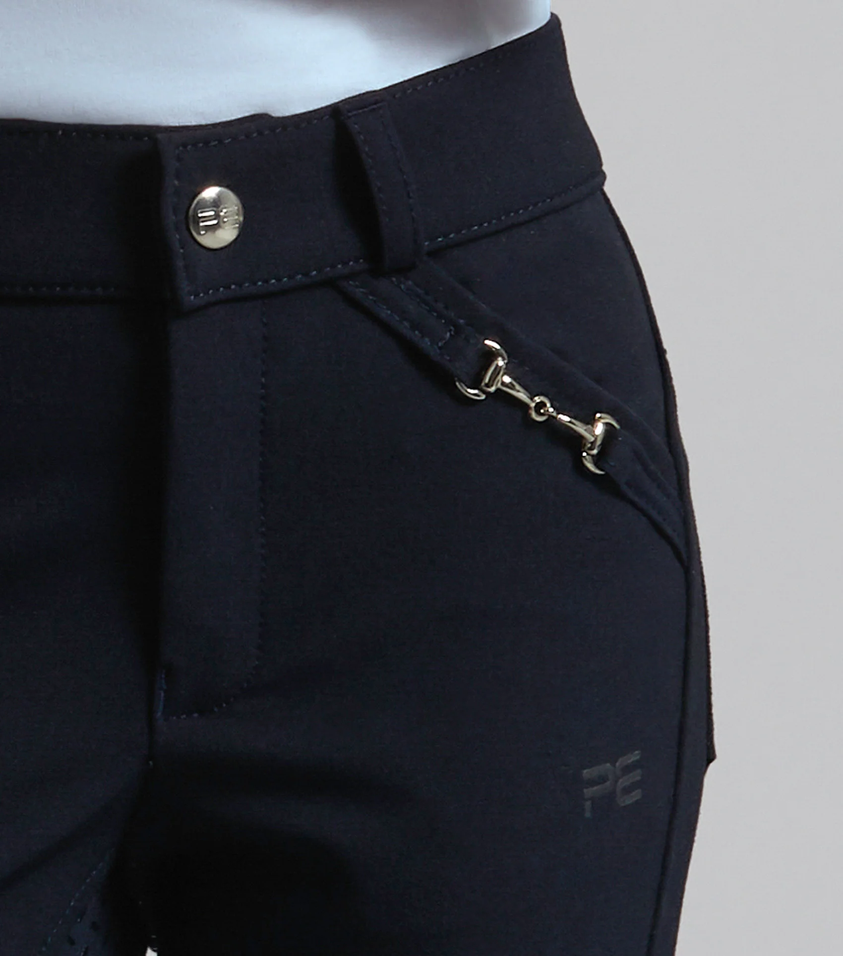 Brava Girls Full Seat Gel Riding Breeches Navy - Image 4