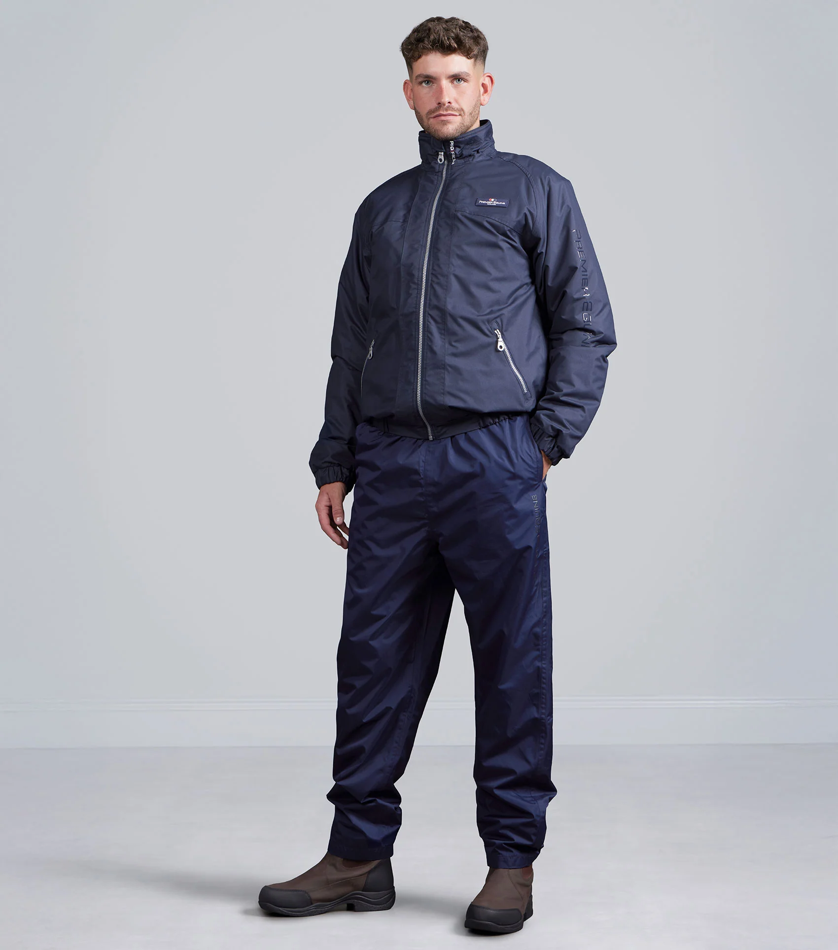 Bronte Men’s Waterproof Trousers Navy - Image 6