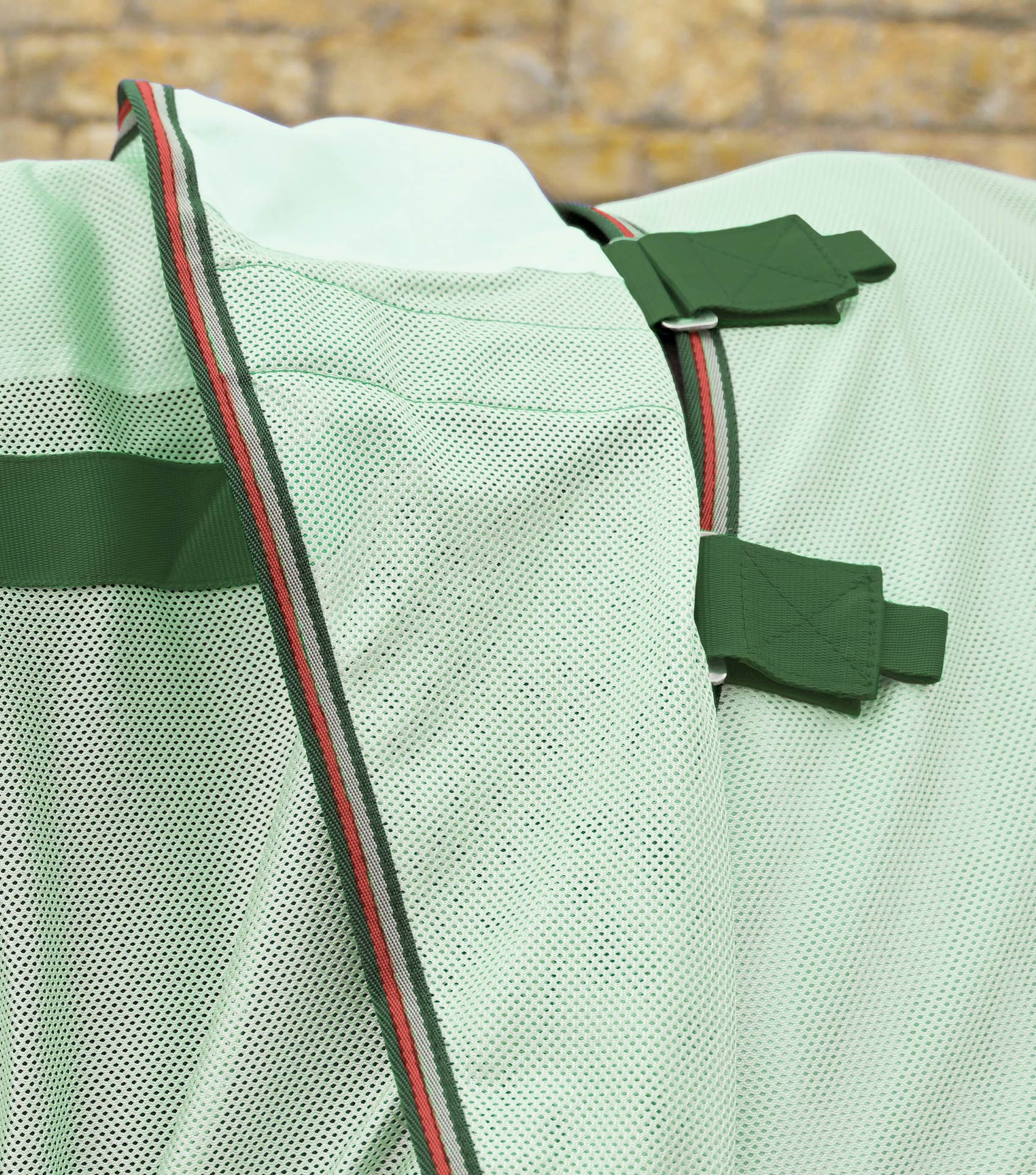 Bug Buster Fly Rug with Detachable Neck and Belly Flap Mint Green - Image 3