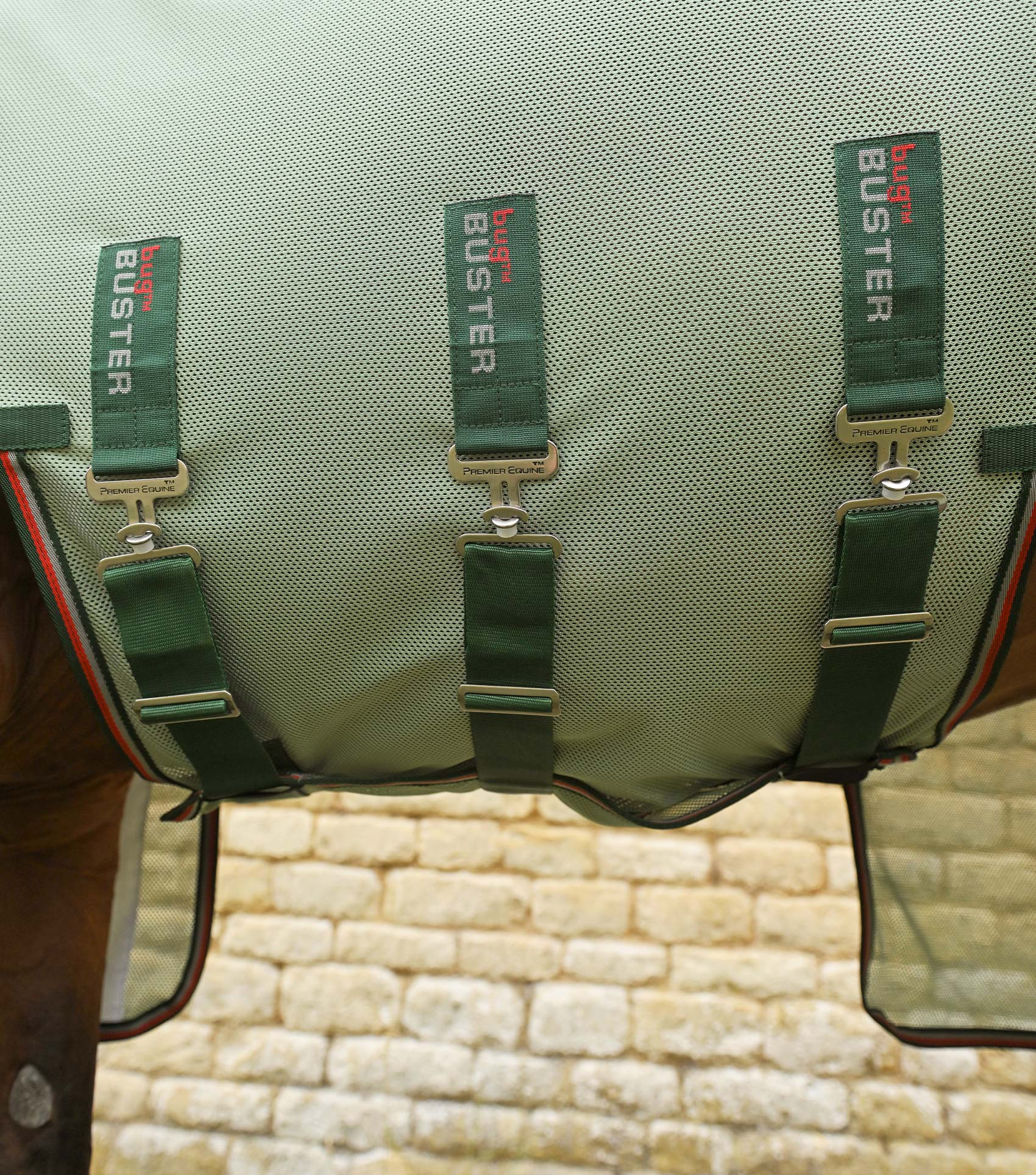 Bug Buster Fly Rug with Detachable Neck and Belly Flap Mint Green - Image 4